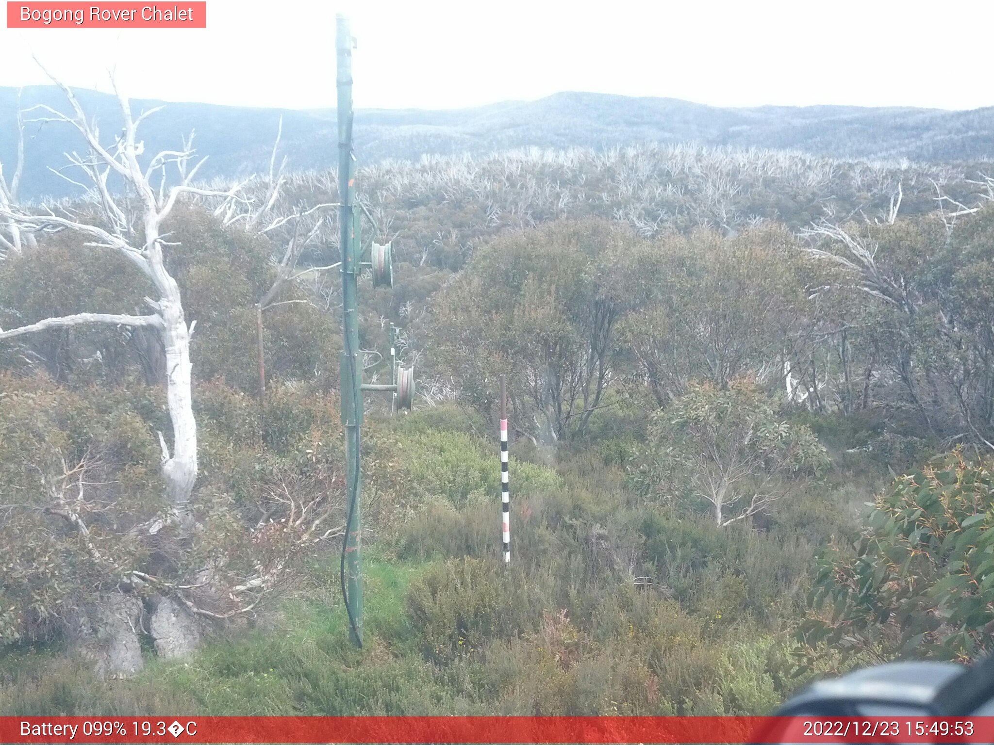 Bogong Web Cam 3:49pm Friday 23rd of December 2022