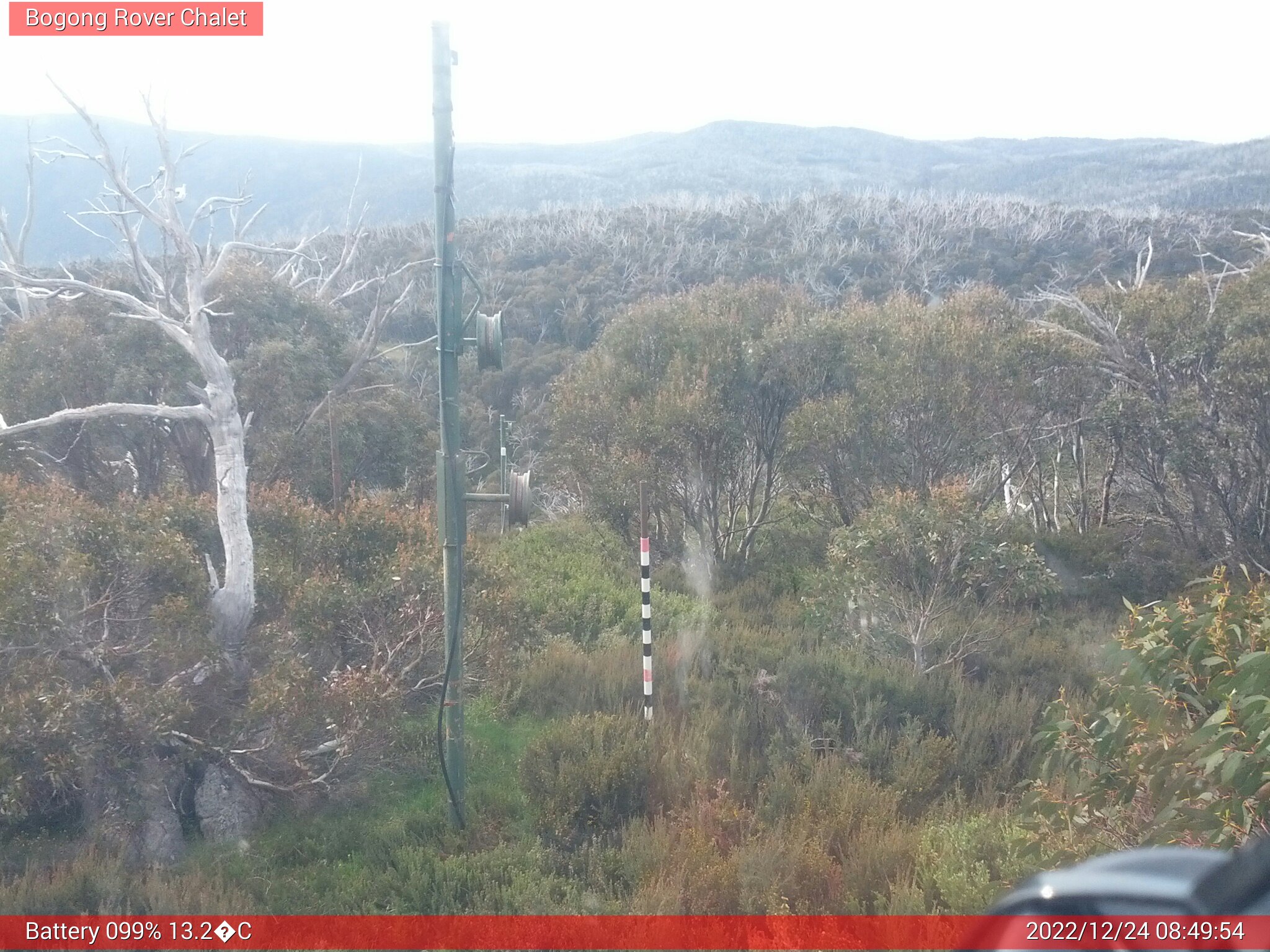 Bogong Web Cam 8:49am Saturday 24th of December 2022