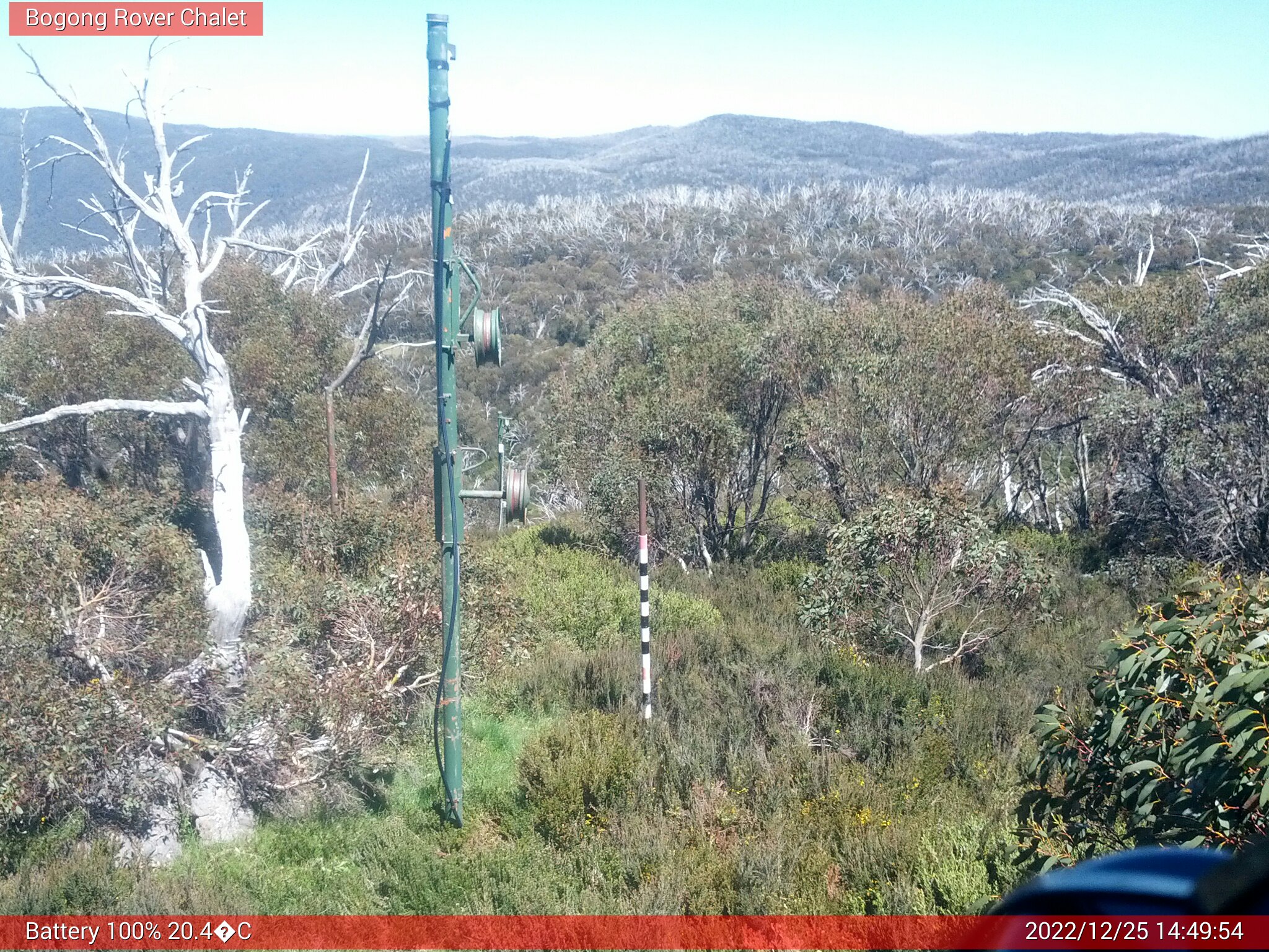 Bogong Web Cam 2:49pm Sunday 25th of December 2022