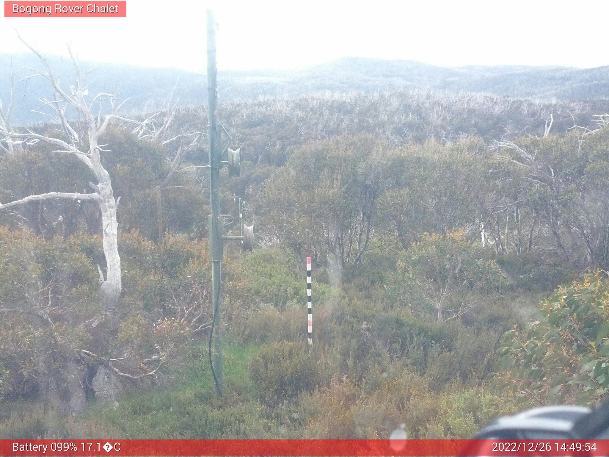 Bogong Web Cam 2:49pm Monday 26th of December 2022