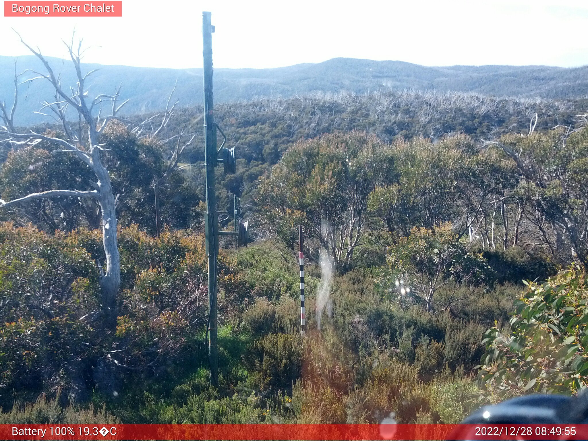 Bogong Web Cam 8:49am Wednesday 28th of December 2022