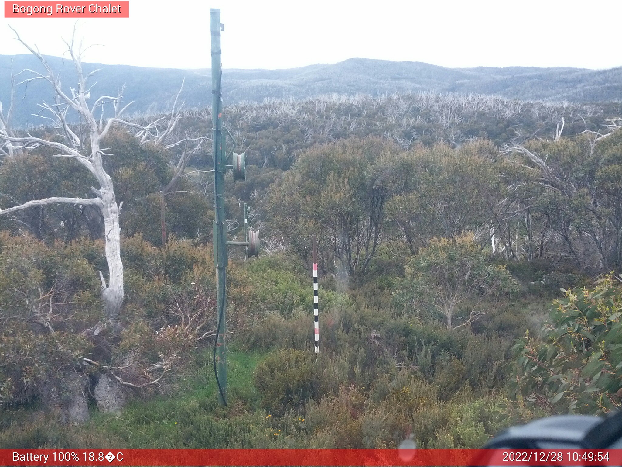 Bogong Web Cam 10:49am Wednesday 28th of December 2022