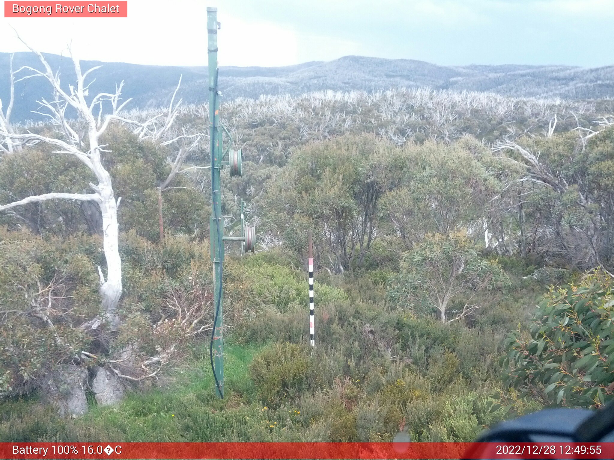 Bogong Web Cam 12:49pm Wednesday 28th of December 2022