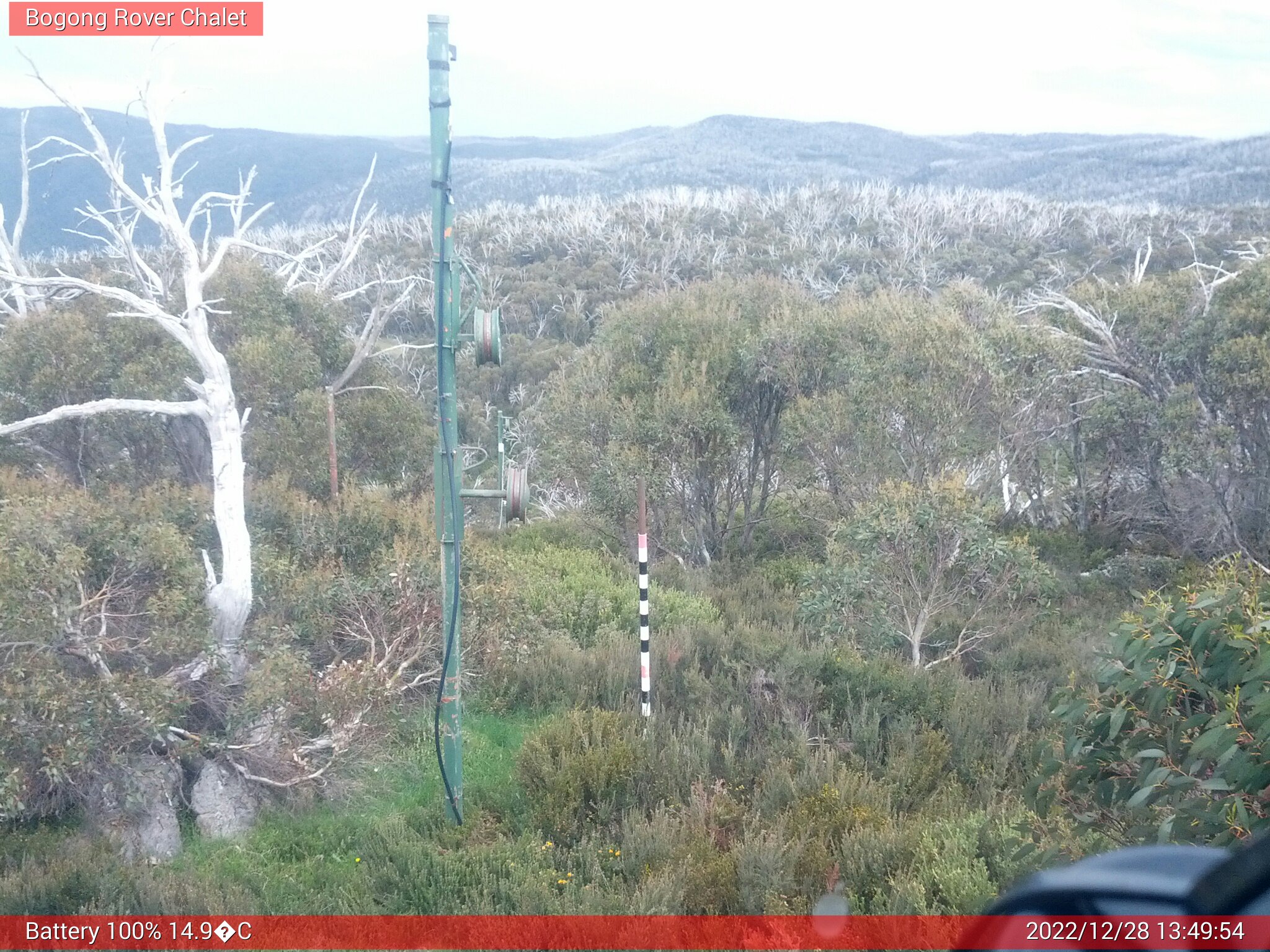 Bogong Web Cam 1:49pm Wednesday 28th of December 2022