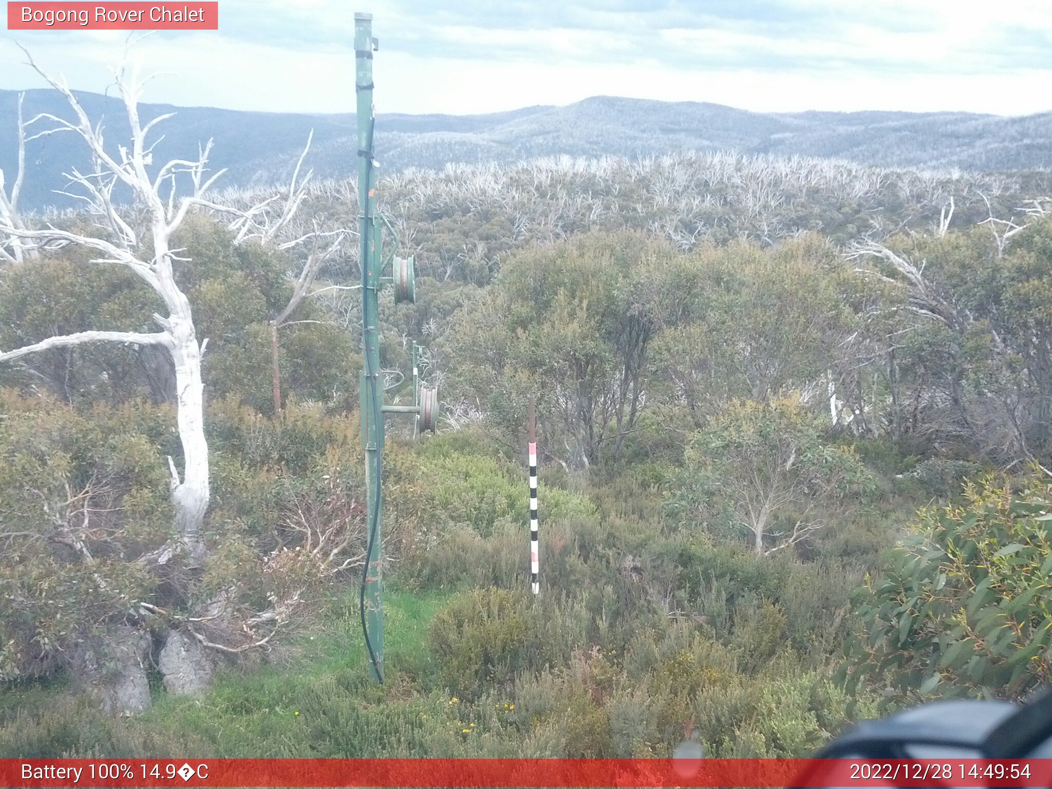 Bogong Web Cam 2:49pm Wednesday 28th of December 2022