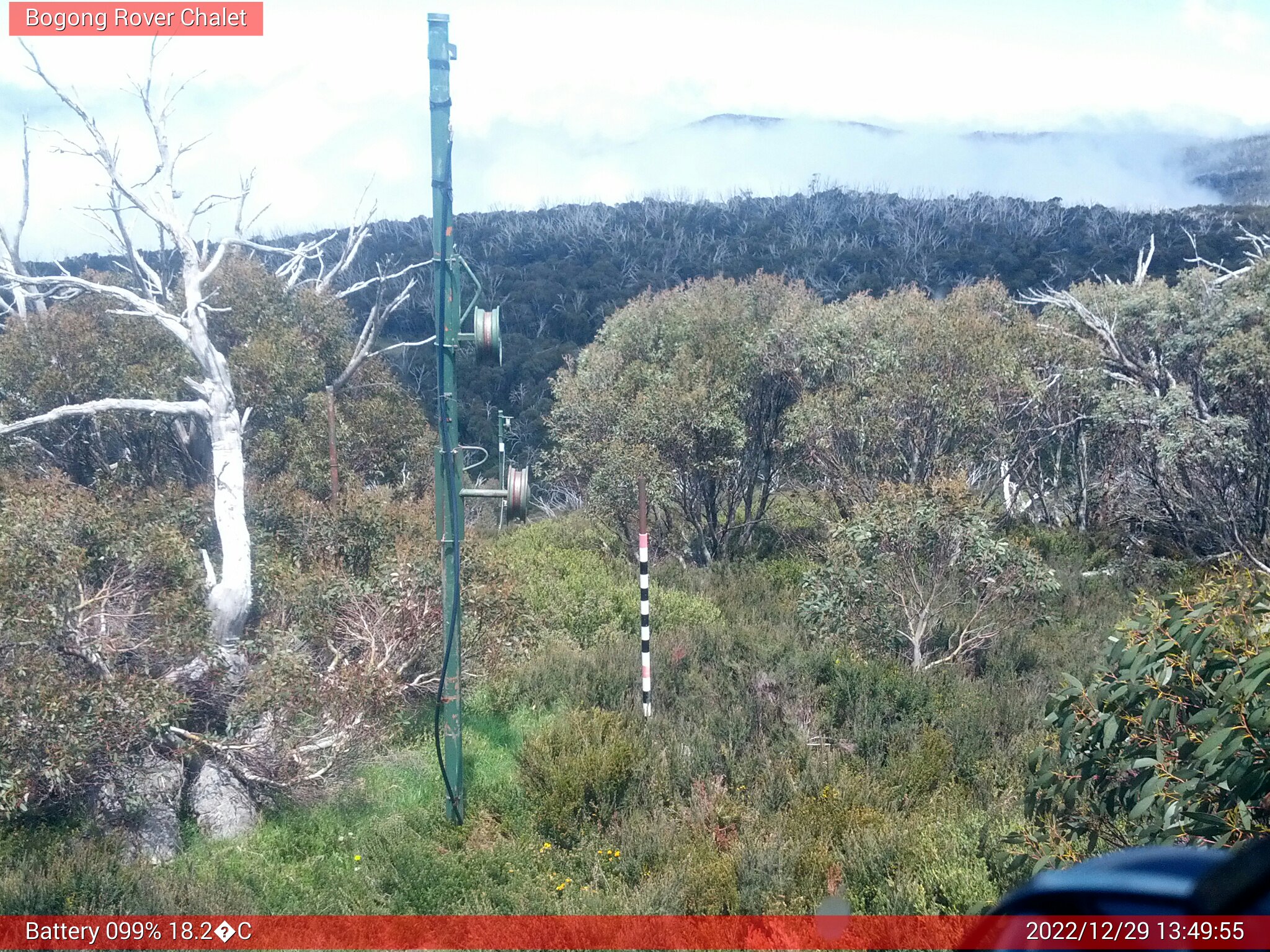 Bogong Web Cam 1:49pm Thursday 29th of December 2022