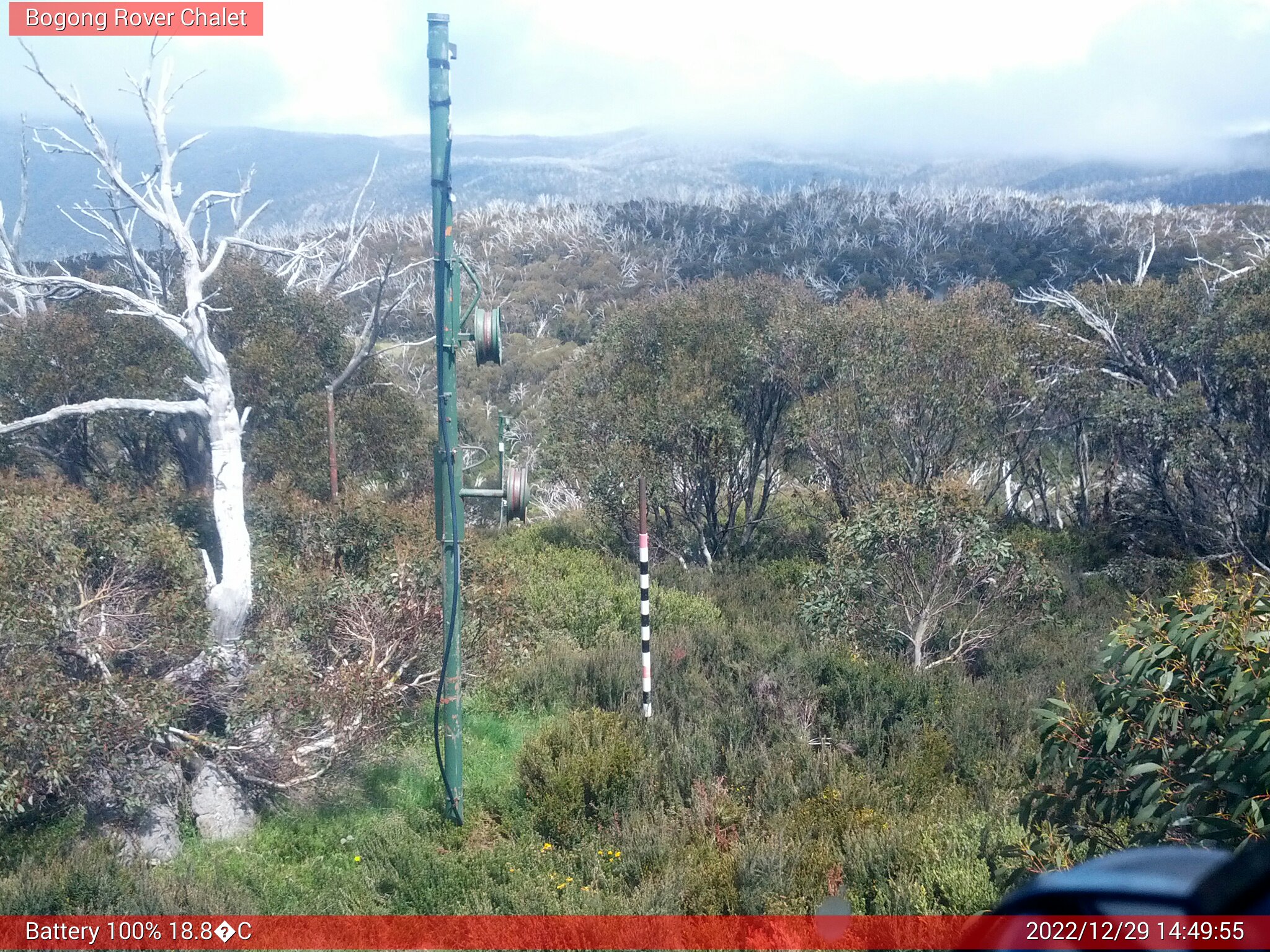 Bogong Web Cam 2:49pm Thursday 29th of December 2022