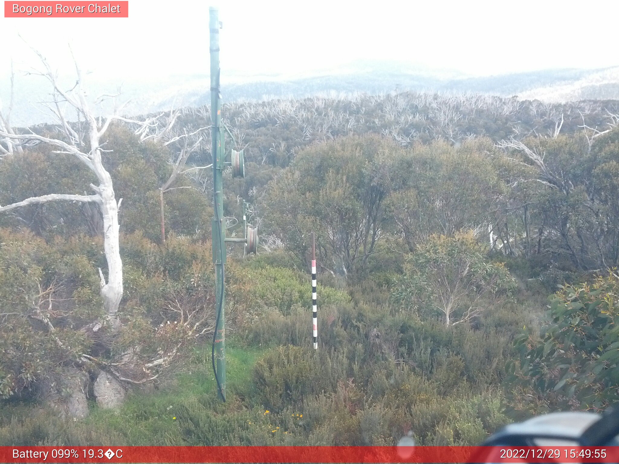 Bogong Web Cam 3:49pm Thursday 29th of December 2022