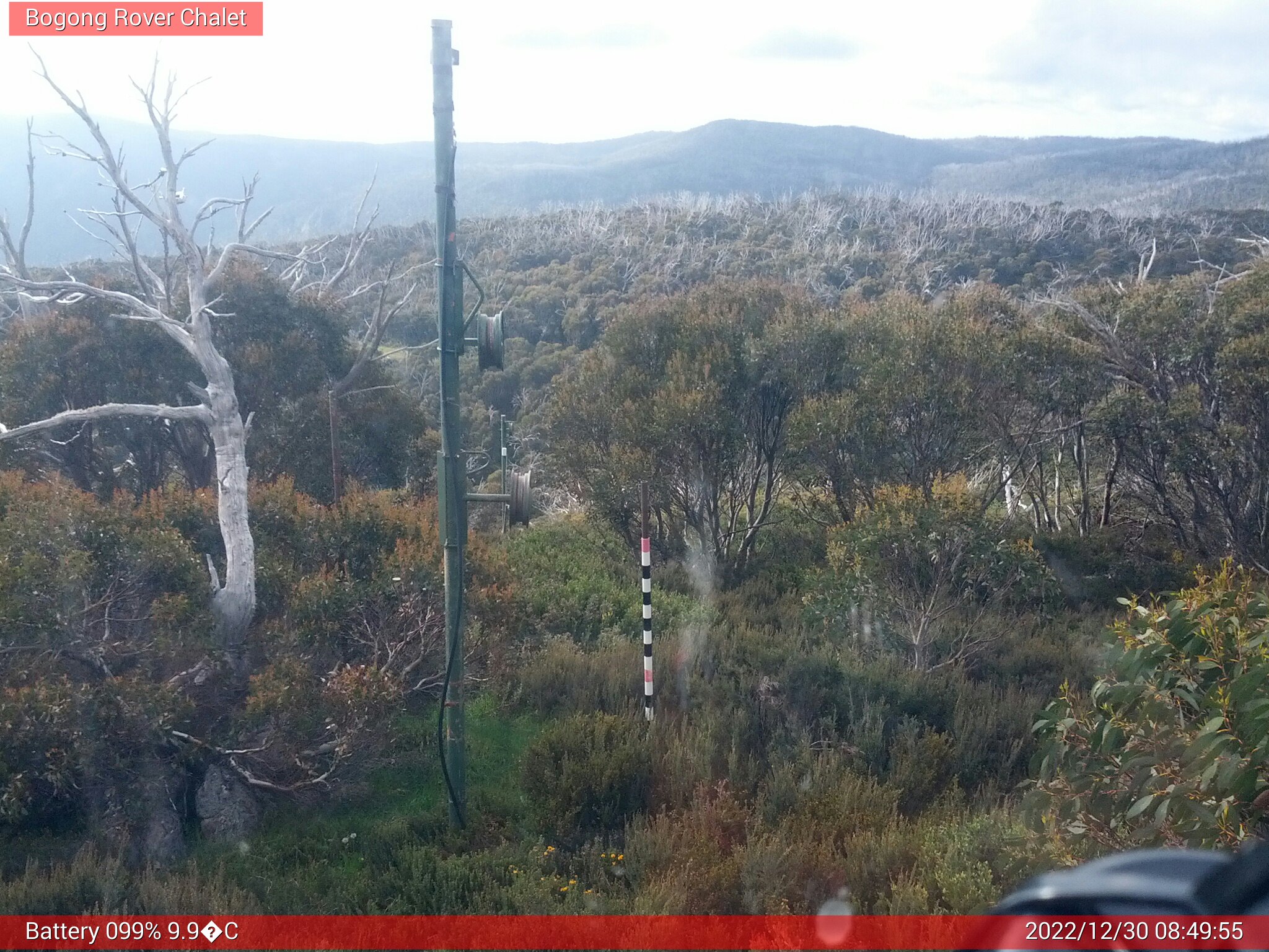 Bogong Web Cam 8:49am Friday 30th of December 2022