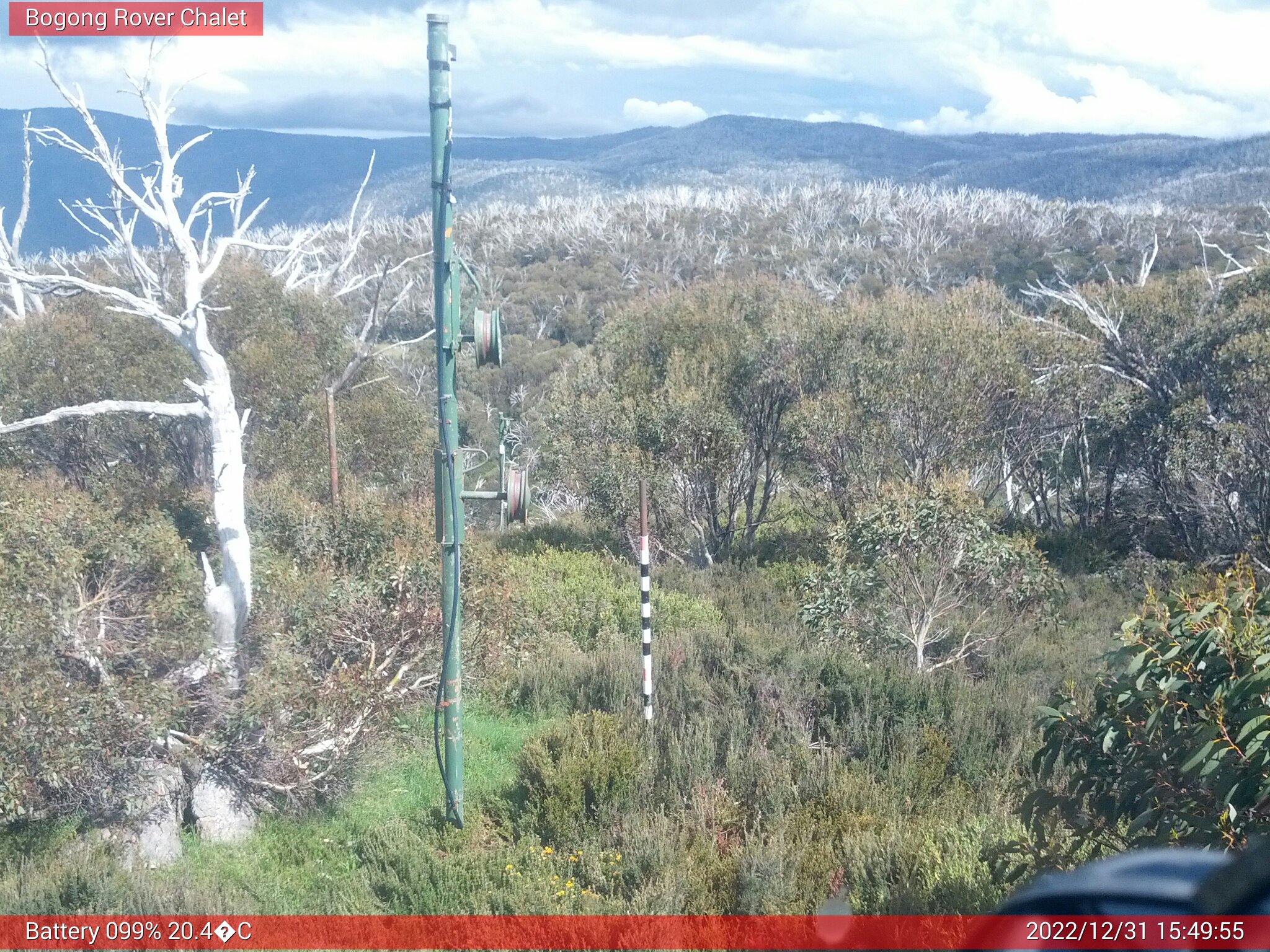 Bogong Web Cam 3:49pm Saturday 31st of December 2022