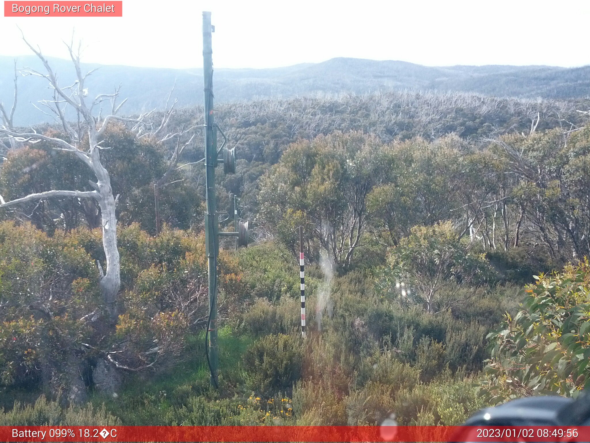 Bogong Web Cam 8:49am Monday 2nd of January 2023