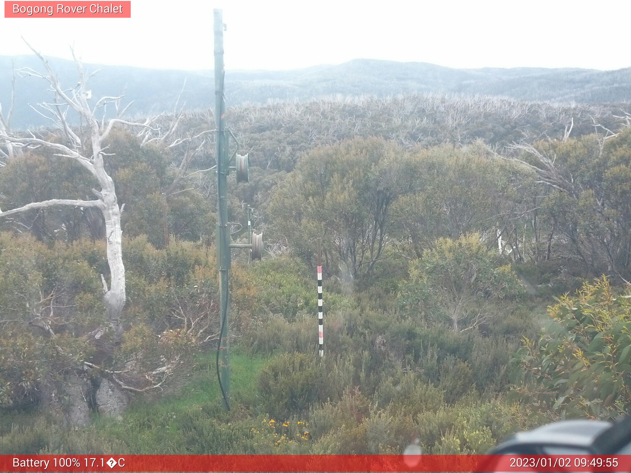 Bogong Web Cam 9:49am Monday 2nd of January 2023