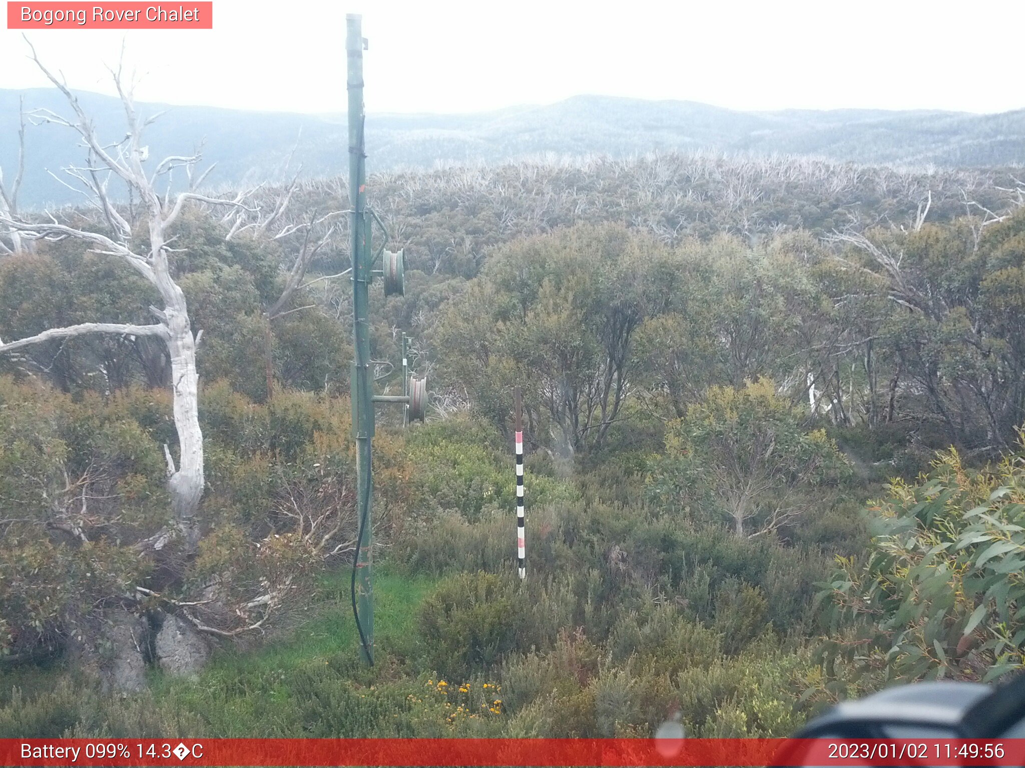 Bogong Web Cam 11:49am Monday 2nd of January 2023