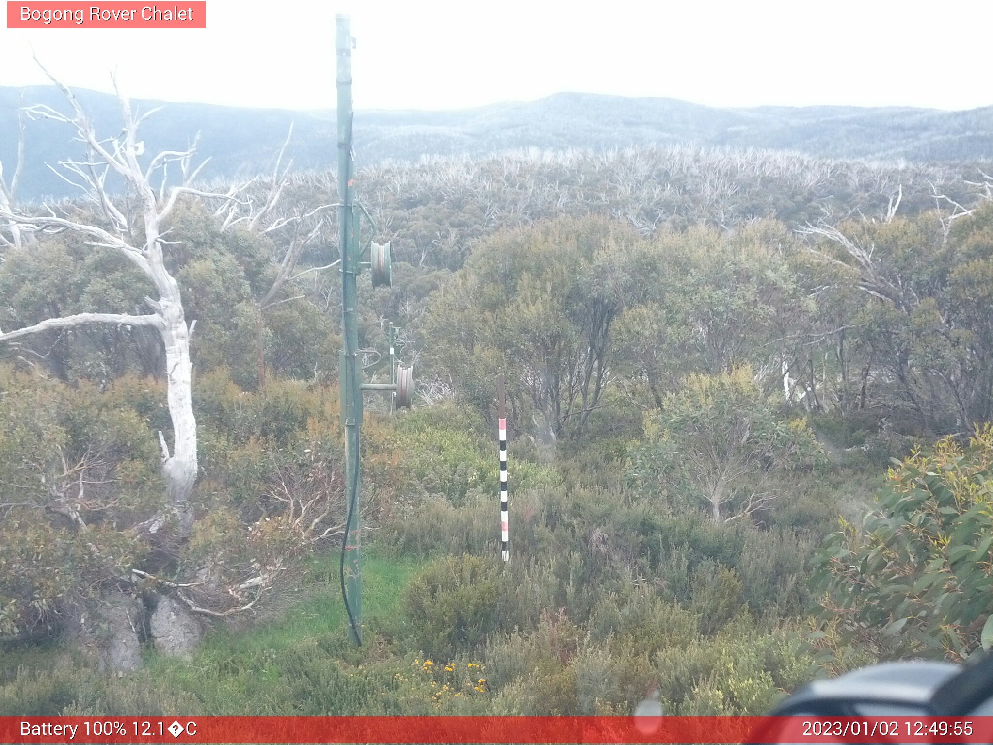 Bogong Web Cam 12:49pm Monday 2nd of January 2023