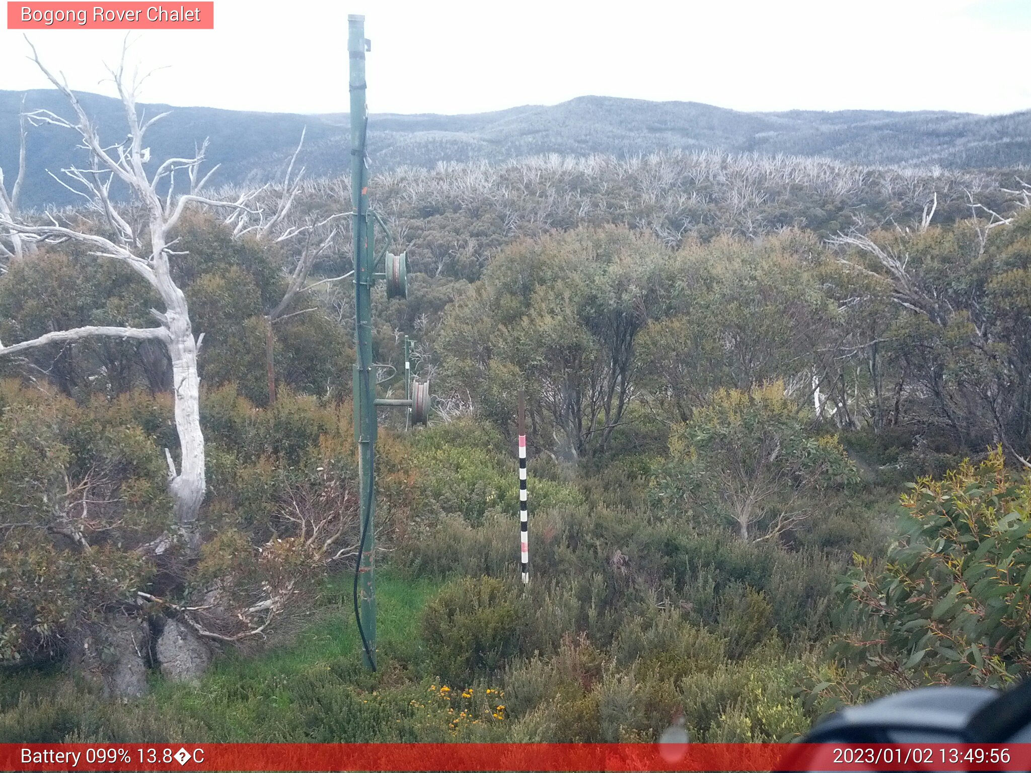 Bogong Web Cam 1:49pm Monday 2nd of January 2023