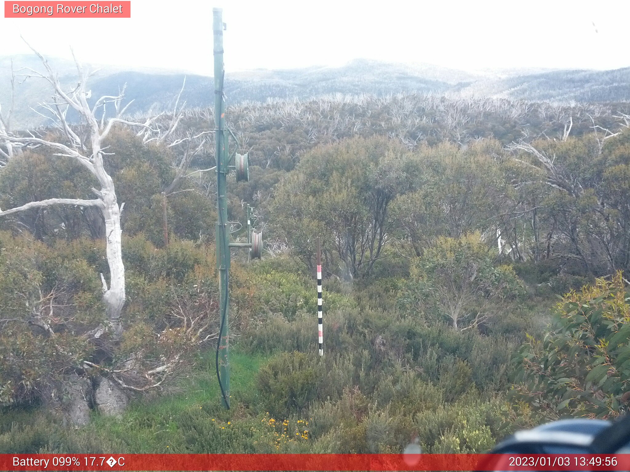 Bogong Web Cam 1:49pm Tuesday 3rd of January 2023