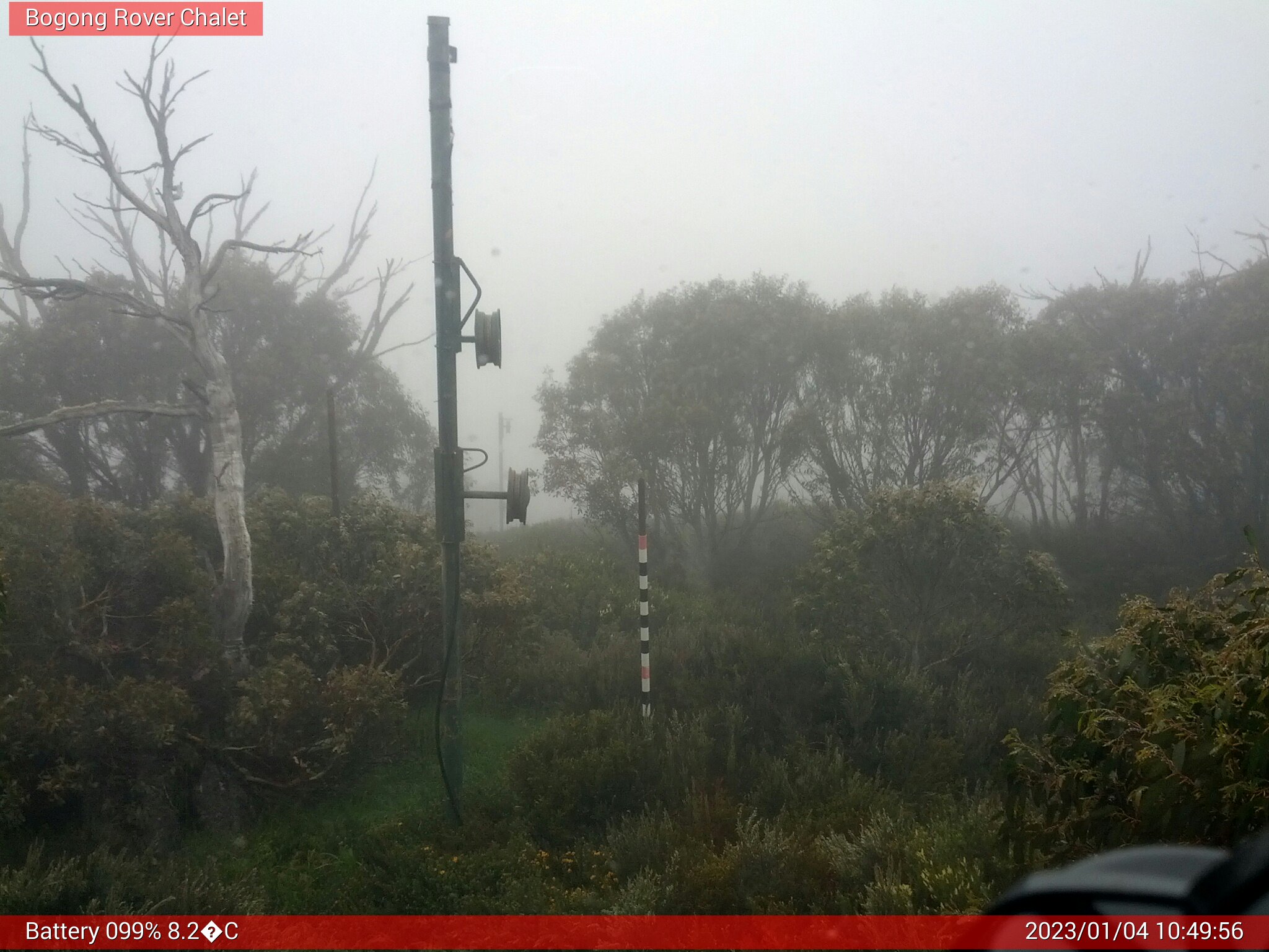 Bogong Web Cam 10:49am Wednesday 4th of January 2023