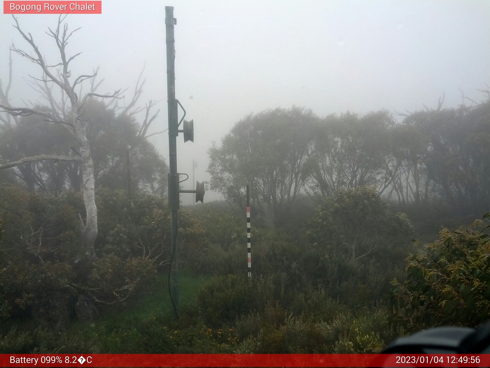 Bogong Web Cam 12:49pm Wednesday 4th of January 2023