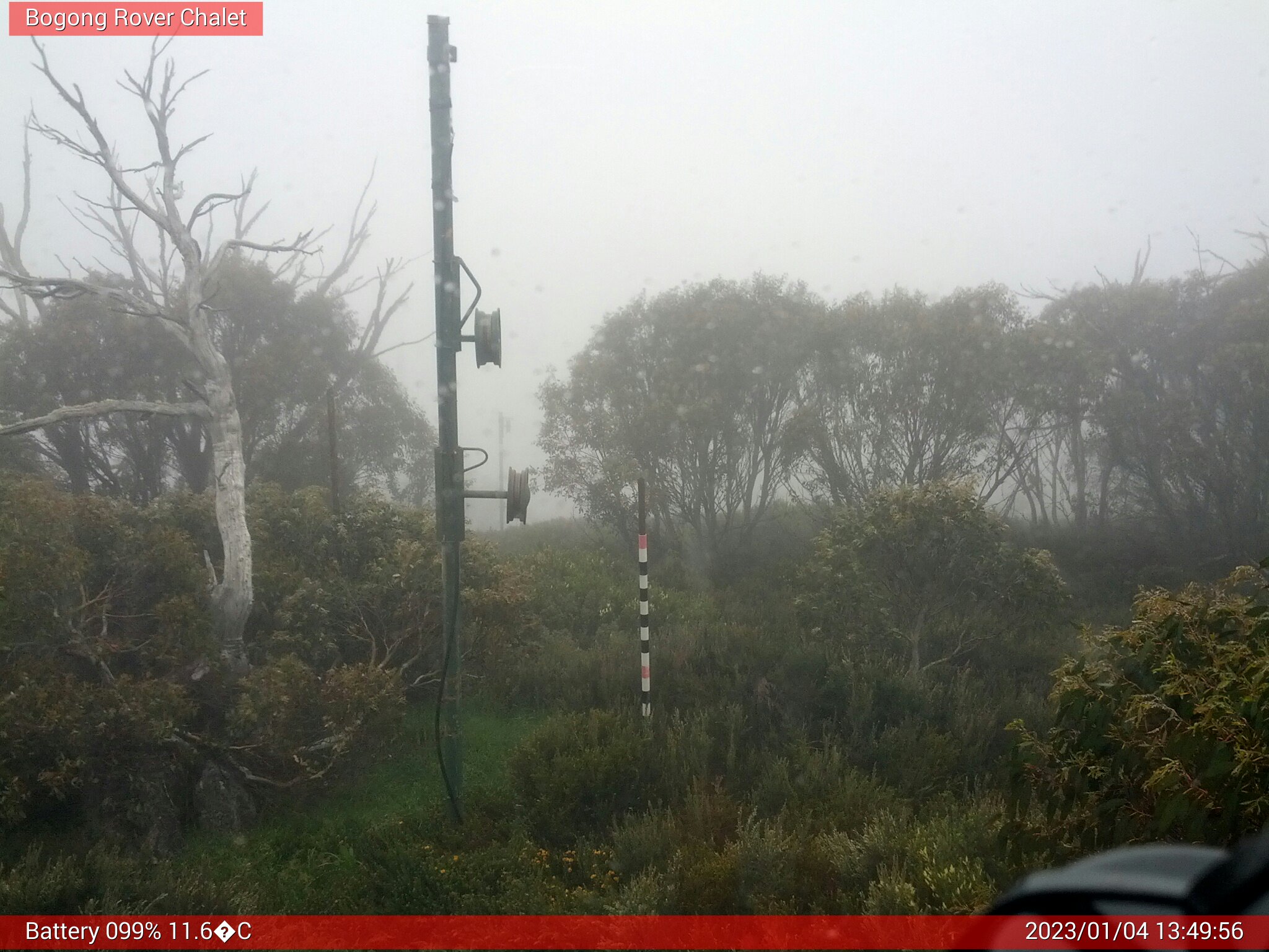 Bogong Web Cam 1:49pm Wednesday 4th of January 2023