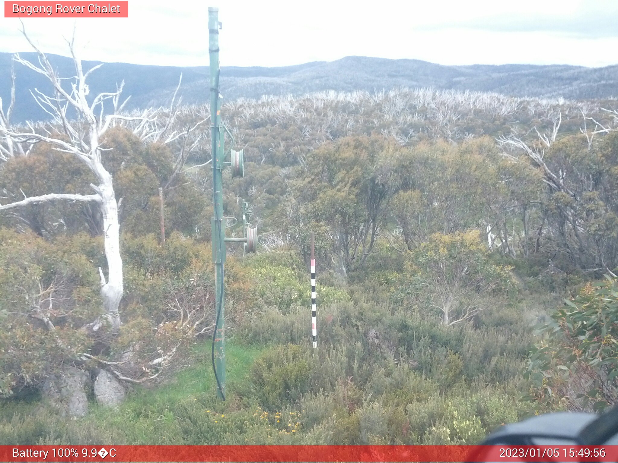 Bogong Web Cam 3:49pm Thursday 5th of January 2023