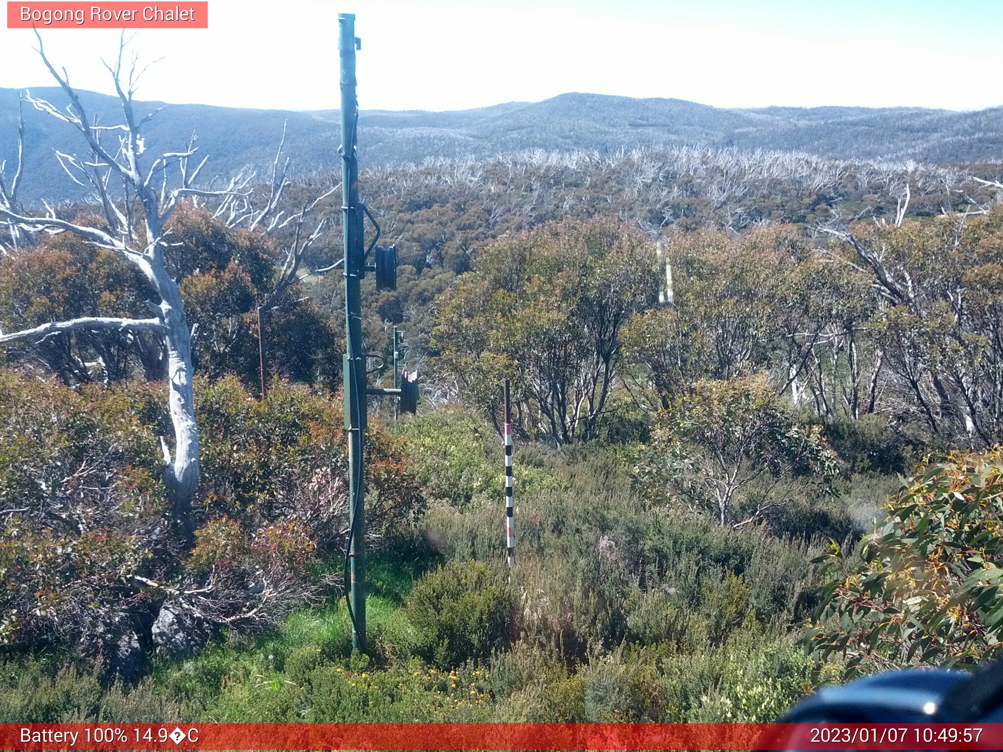 Bogong Web Cam 10:49am Saturday 7th of January 2023