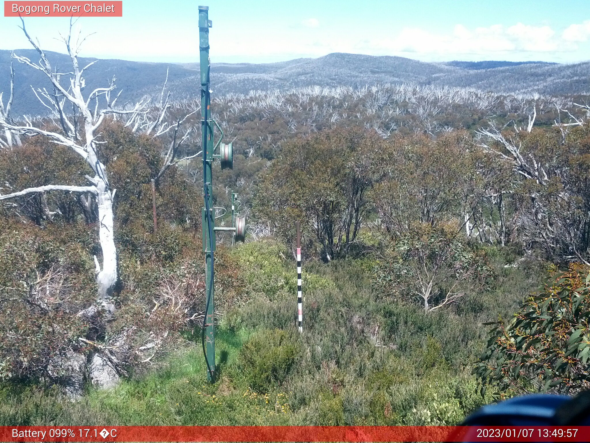 Bogong Web Cam 1:49pm Saturday 7th of January 2023