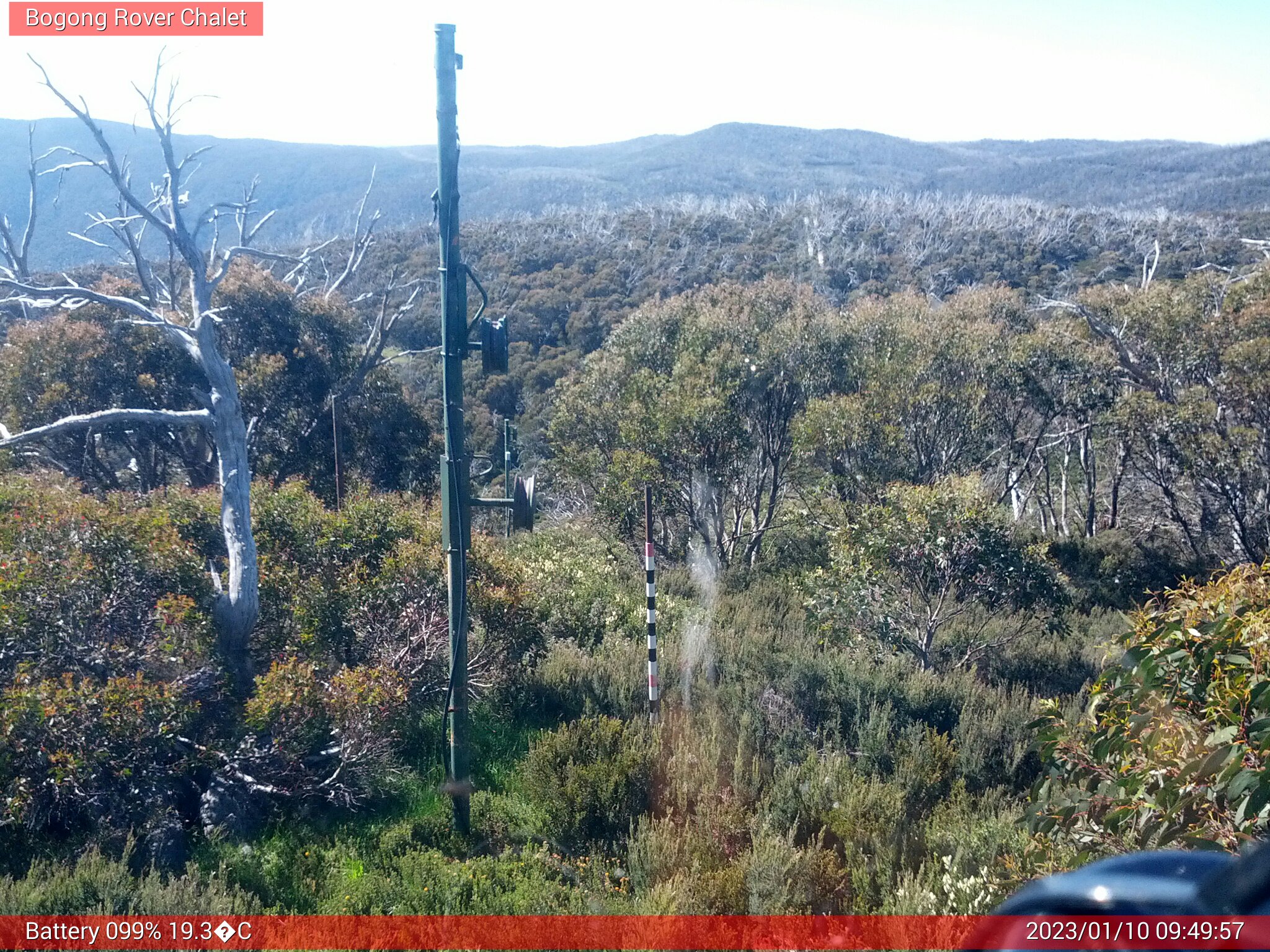 Bogong Web Cam 9:49am Tuesday 10th of January 2023