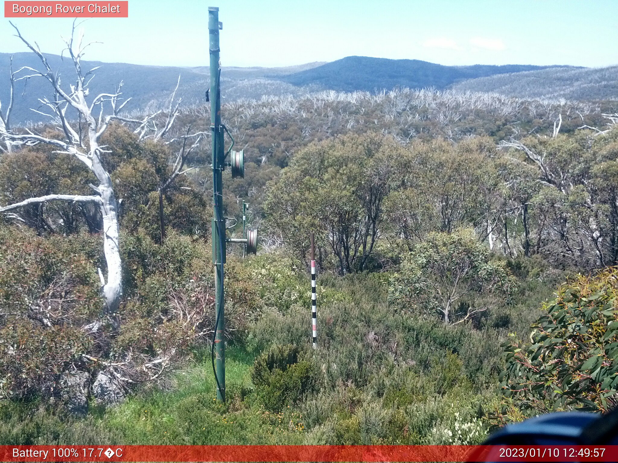 Bogong Web Cam 12:49pm Tuesday 10th of January 2023