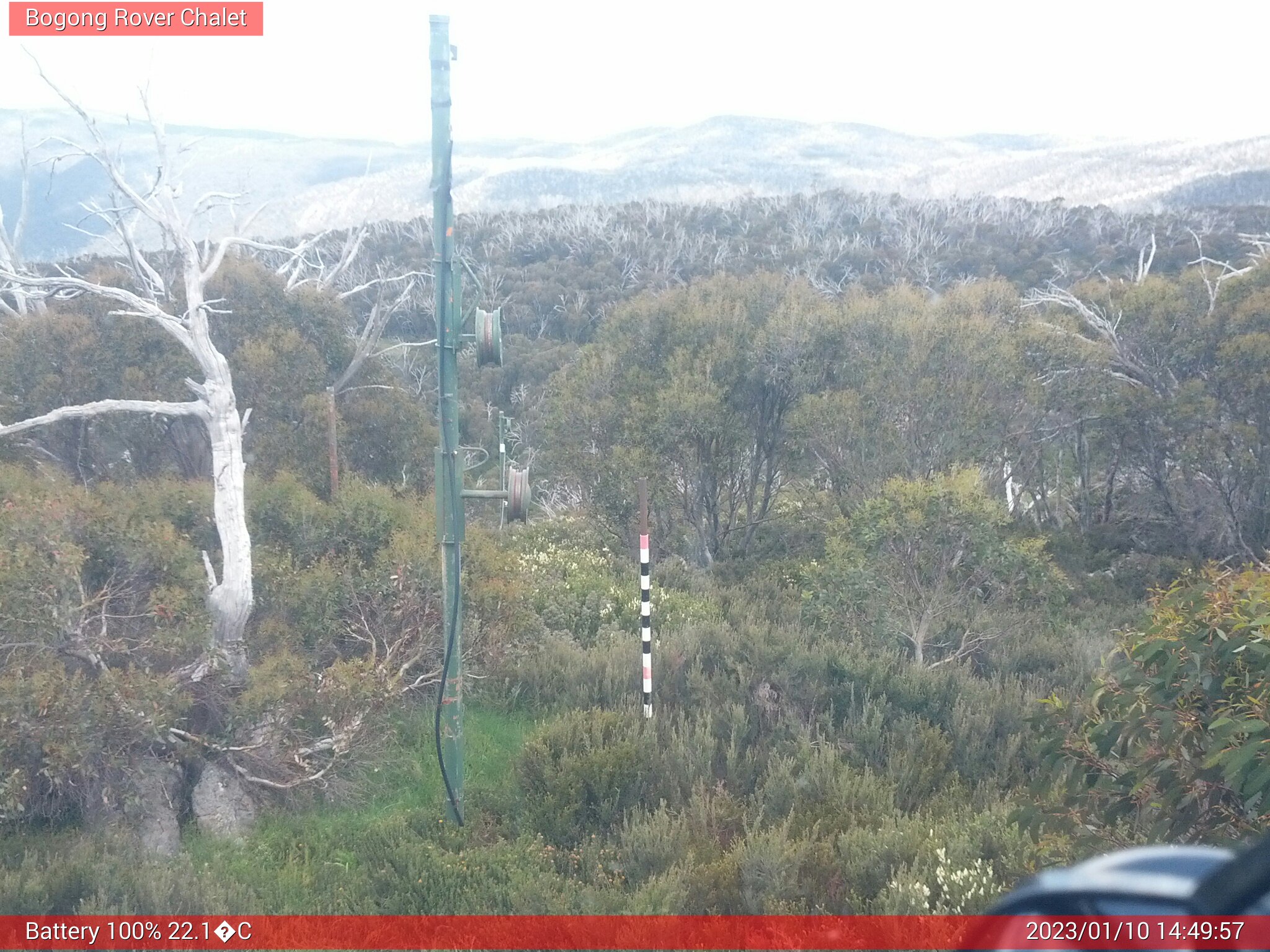 Bogong Web Cam 2:49pm Tuesday 10th of January 2023