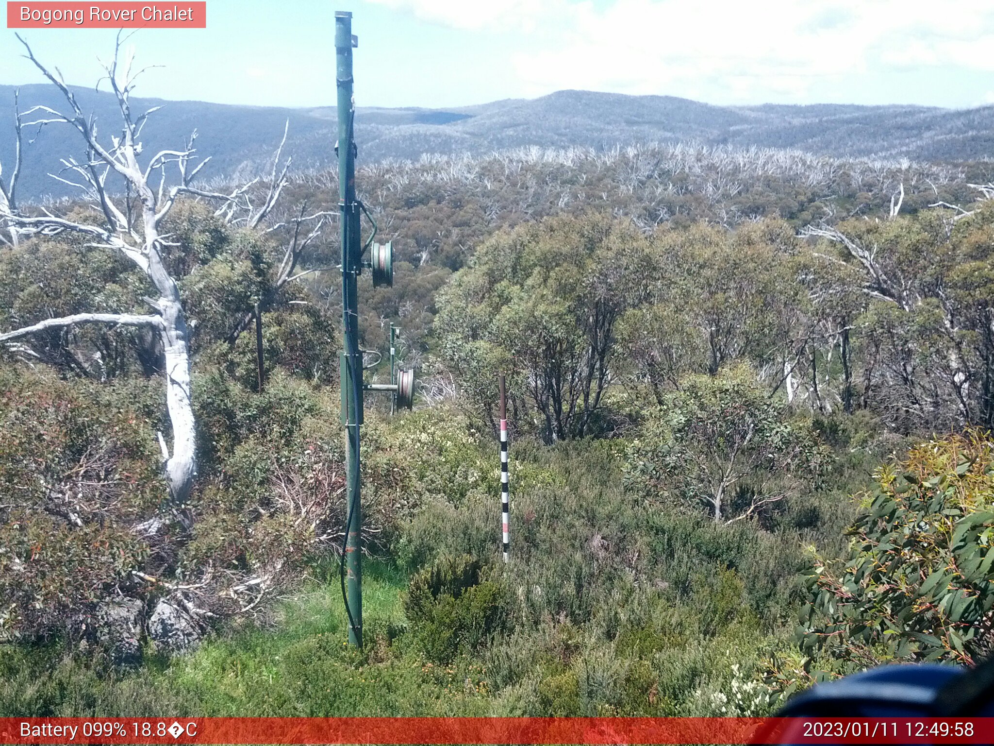 Bogong Web Cam 12:49pm Wednesday 11th of January 2023