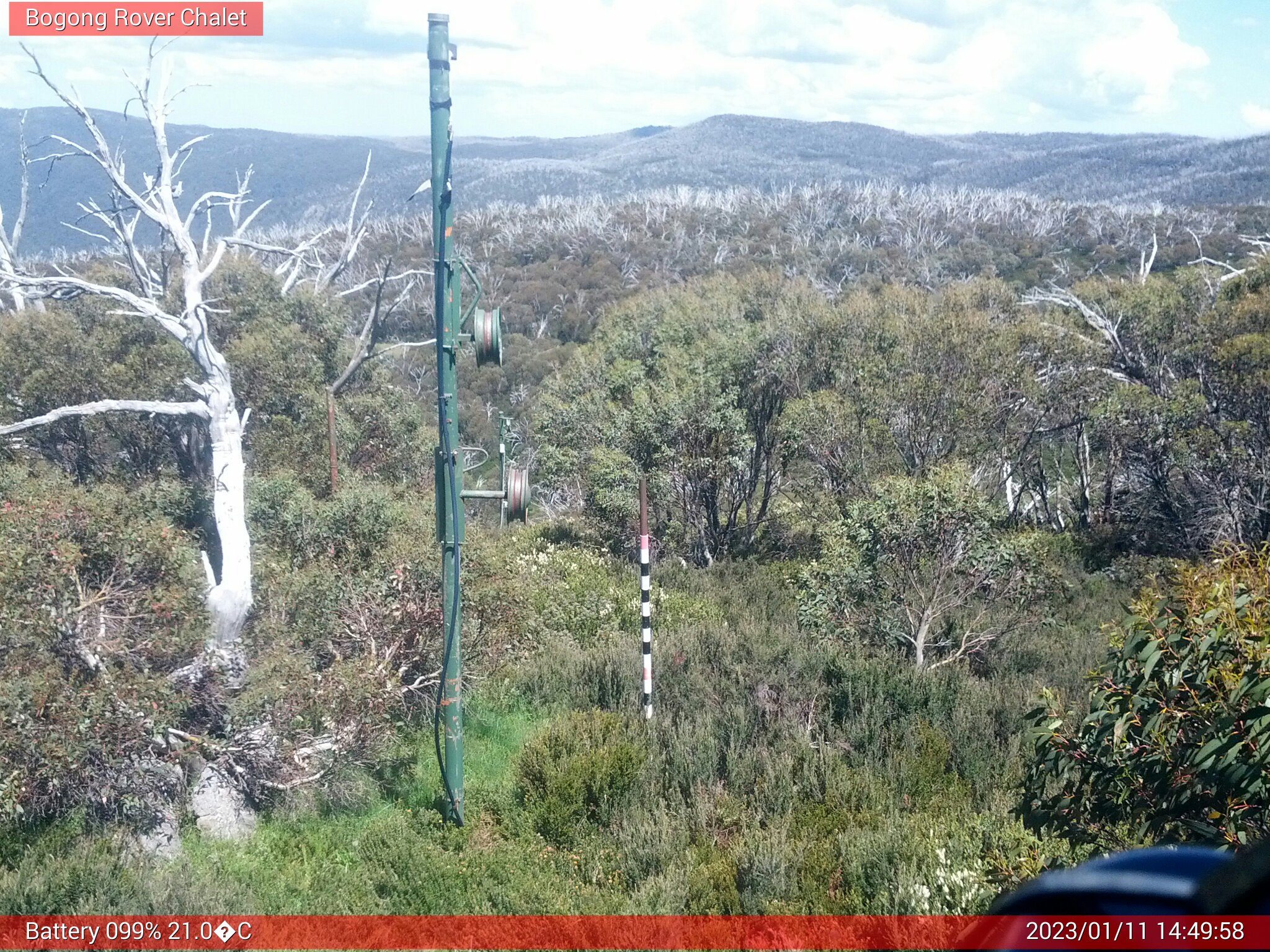 Bogong Web Cam 2:49pm Wednesday 11th of January 2023