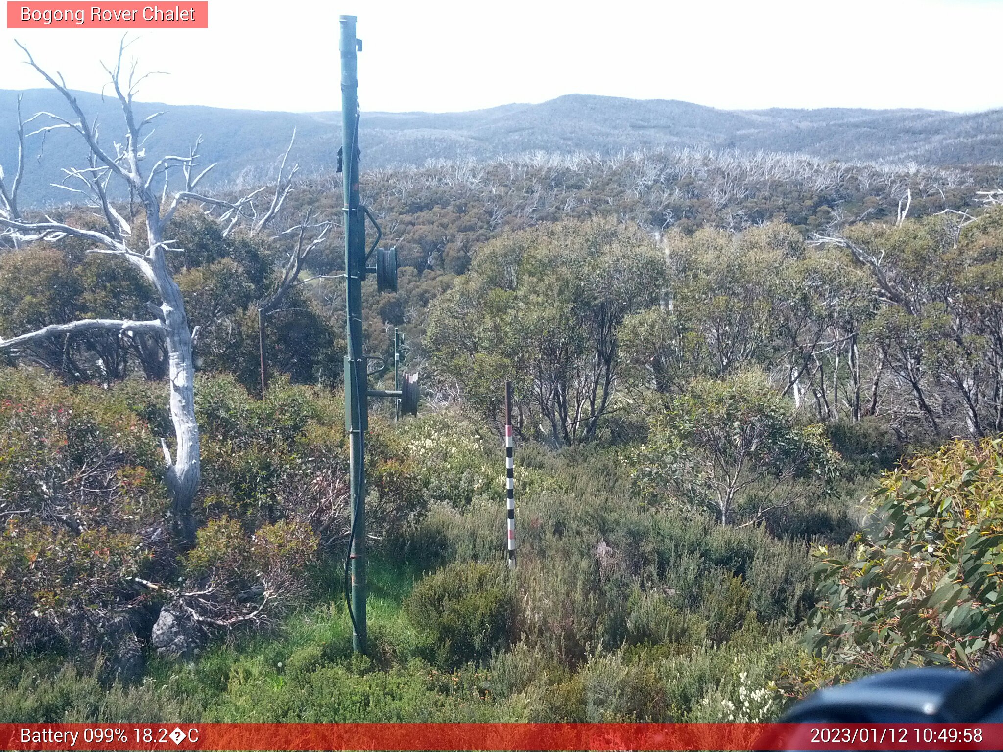 Bogong Web Cam 10:49am Thursday 12th of January 2023