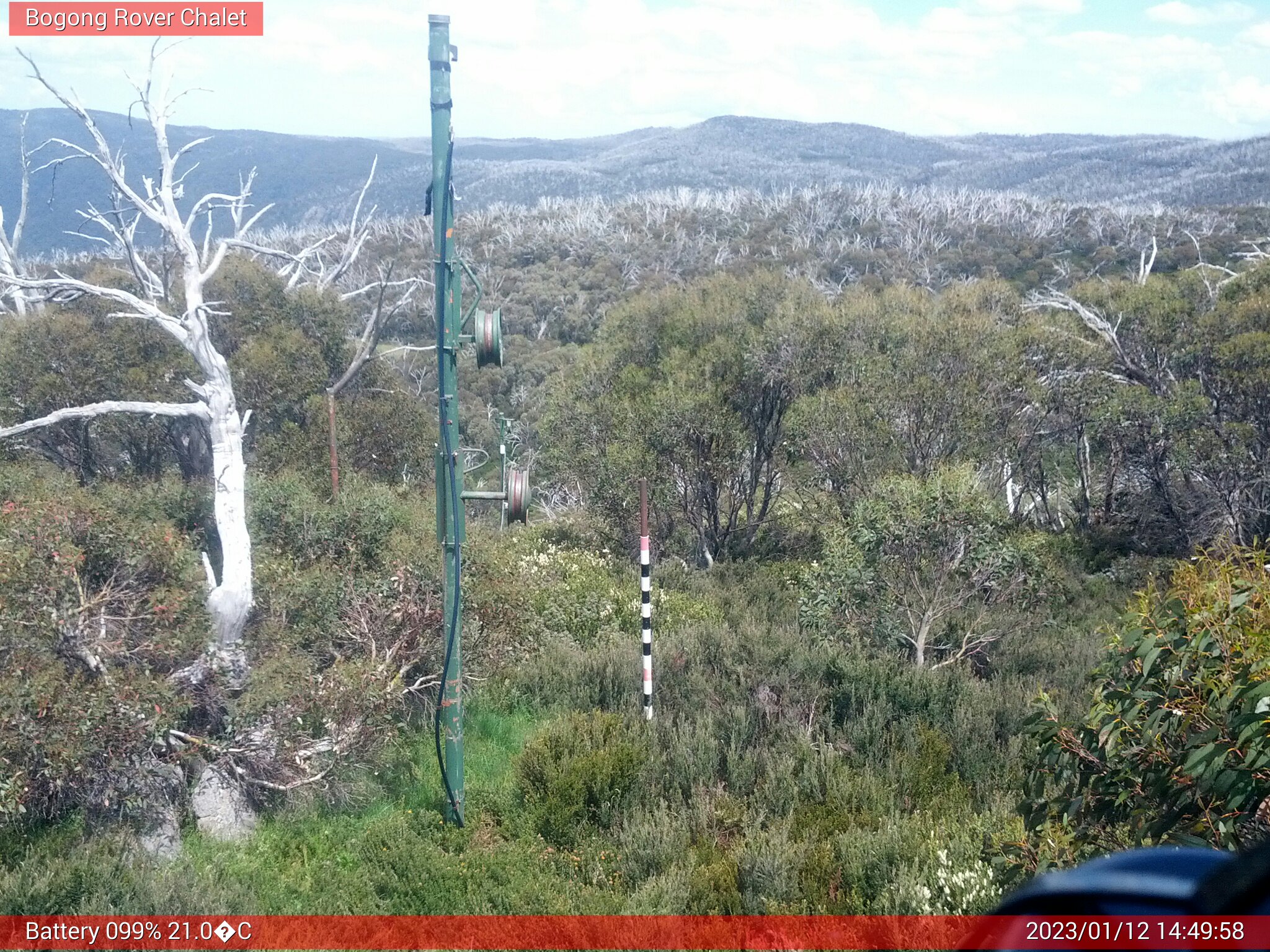 Bogong Web Cam 2:49pm Thursday 12th of January 2023