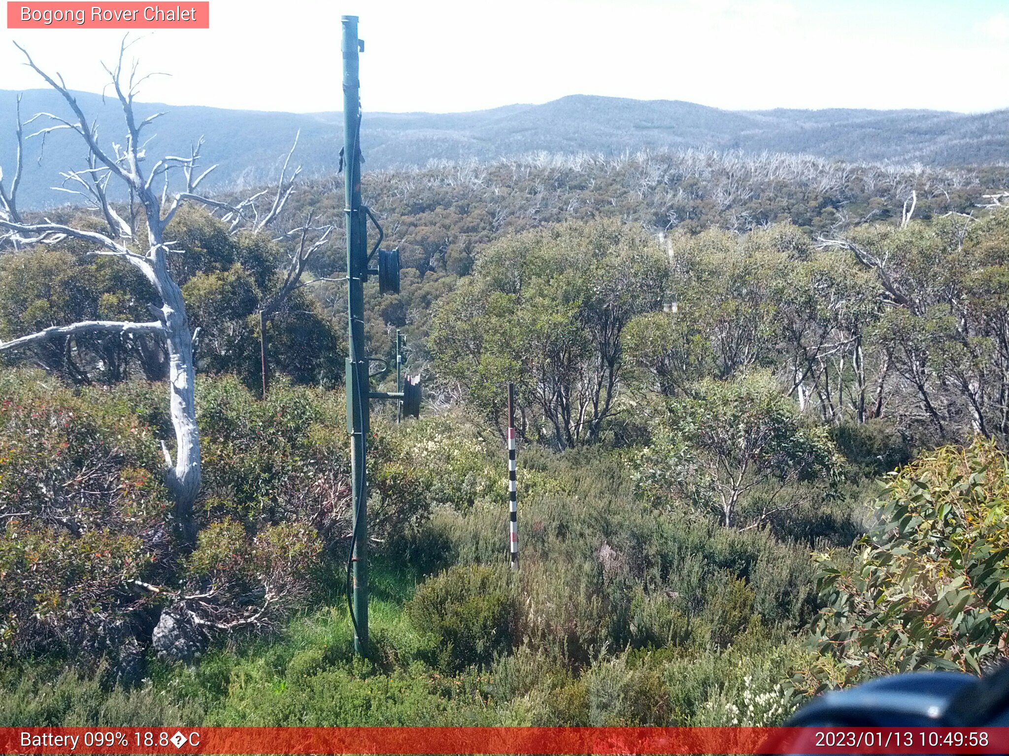 Bogong Web Cam 10:49am Friday 13th of January 2023