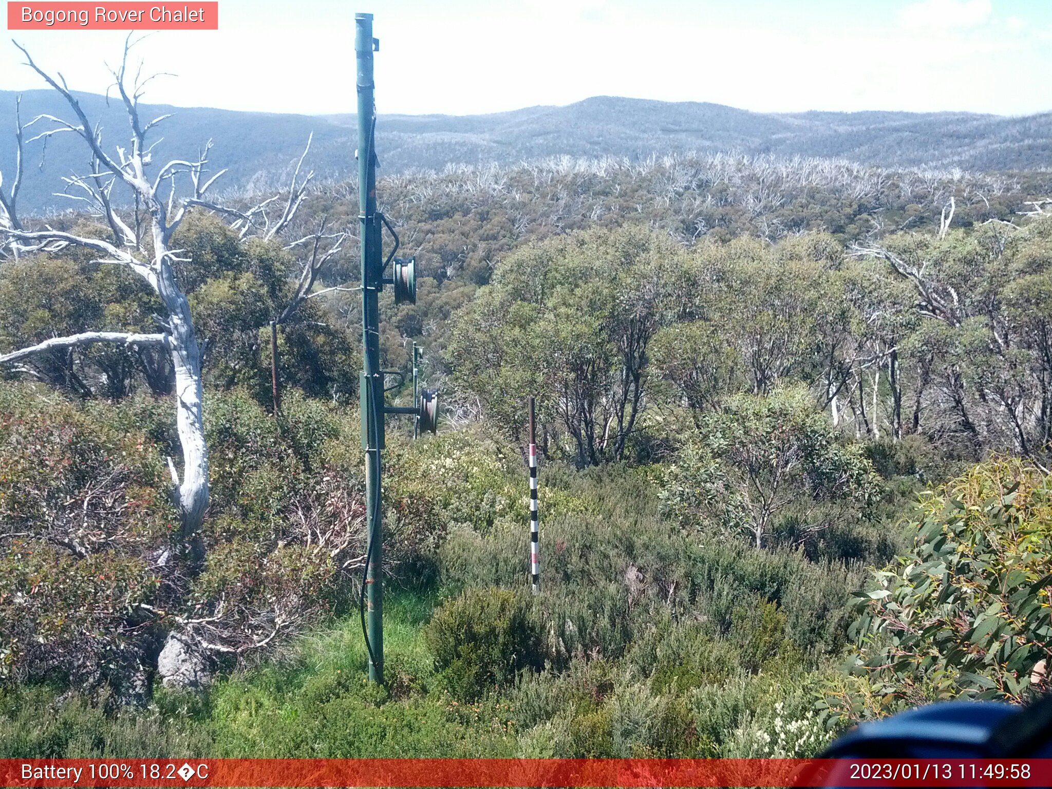 Bogong Web Cam 11:49am Friday 13th of January 2023