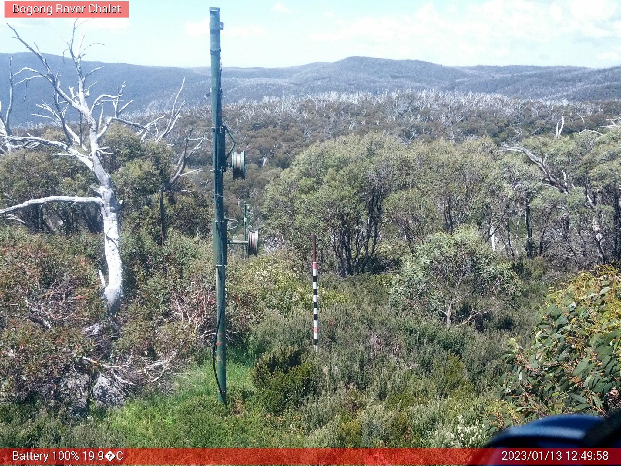 Bogong Web Cam 12:49pm Friday 13th of January 2023