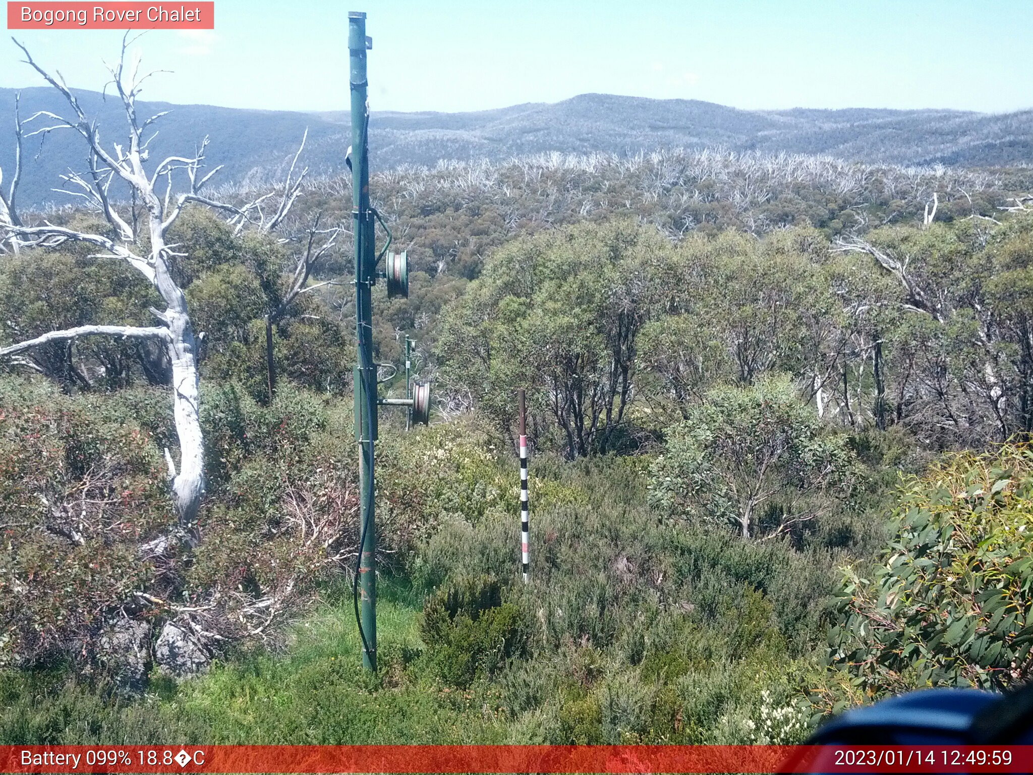 Bogong Web Cam 12:49pm Saturday 14th of January 2023