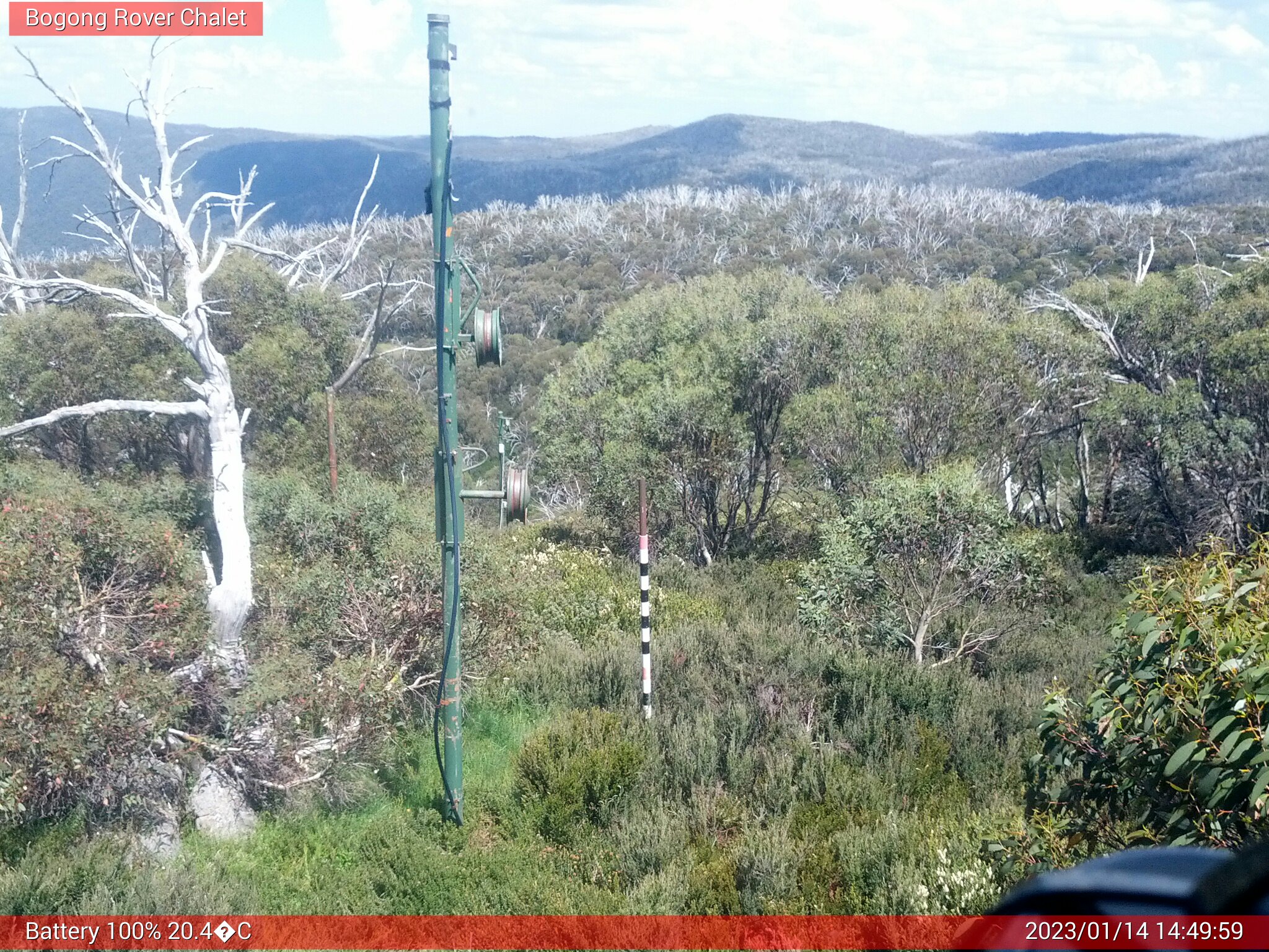 Bogong Web Cam 2:49pm Saturday 14th of January 2023