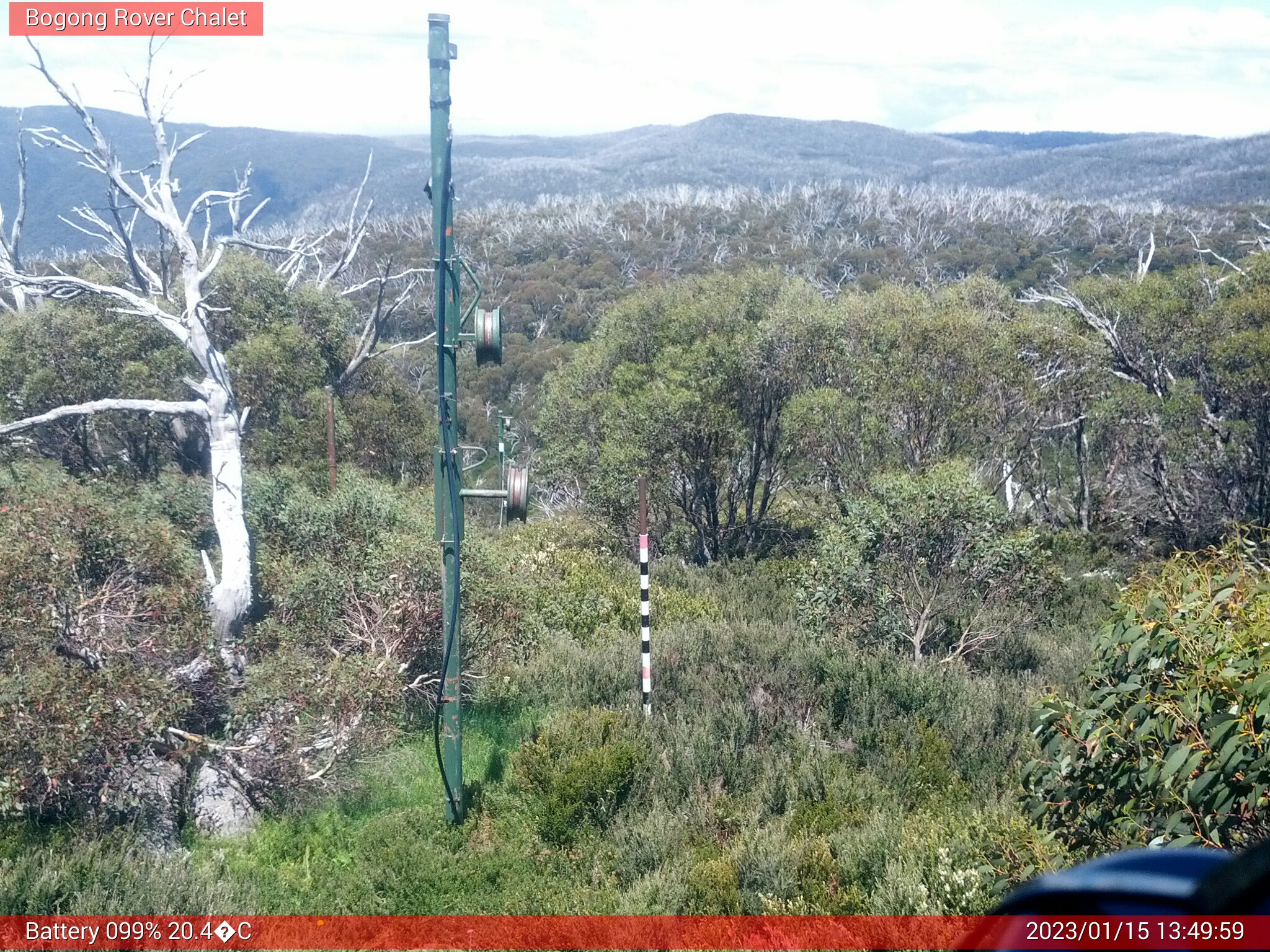 Bogong Web Cam 1:49pm Sunday 15th of January 2023