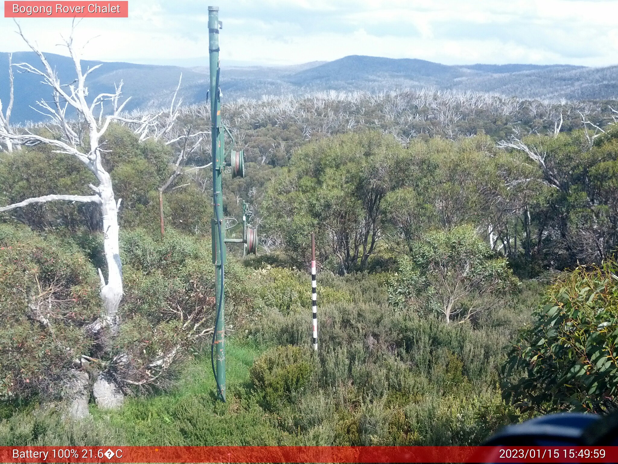 Bogong Web Cam 3:49pm Sunday 15th of January 2023