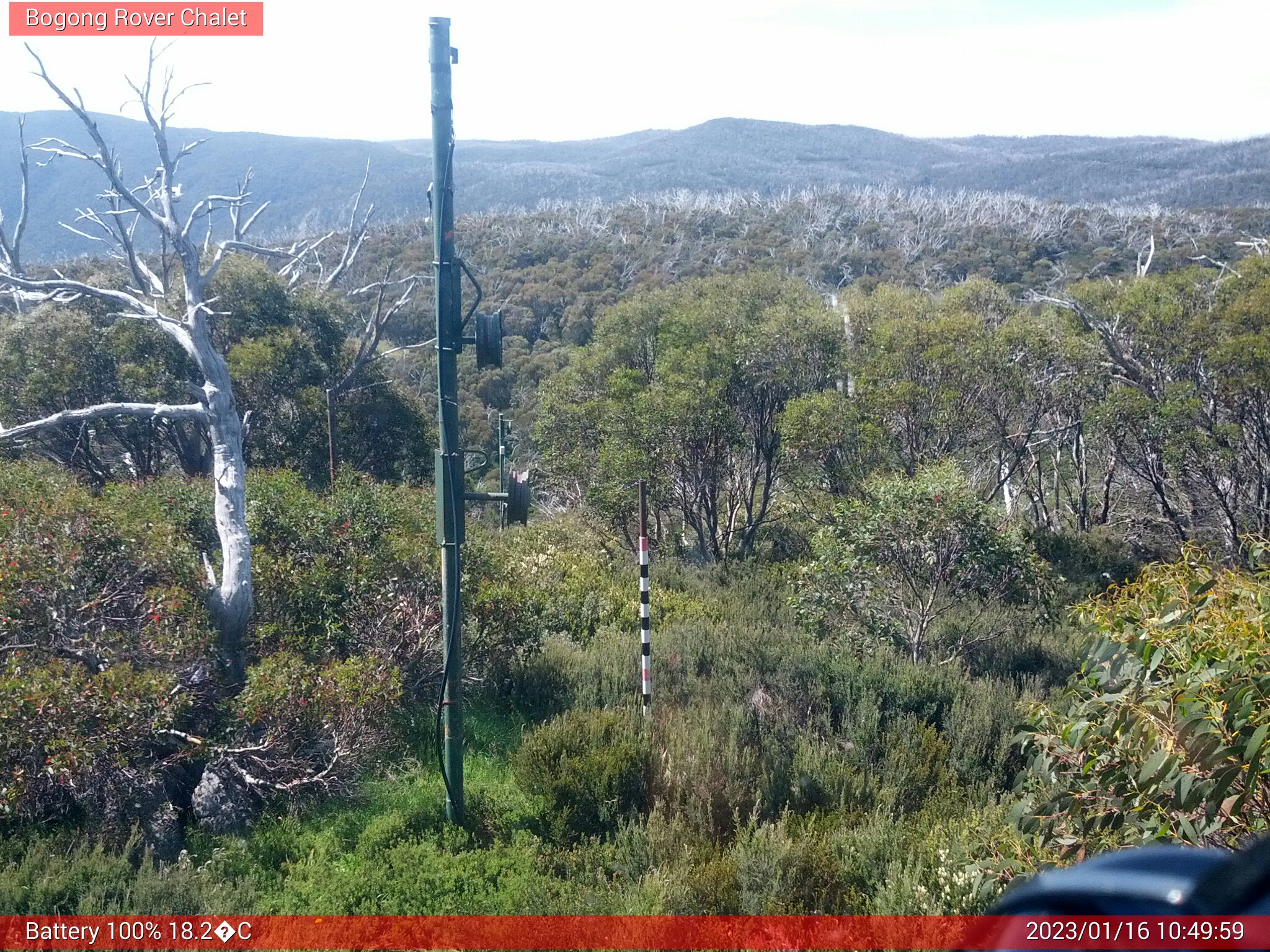 Bogong Web Cam 10:49am Monday 16th of January 2023