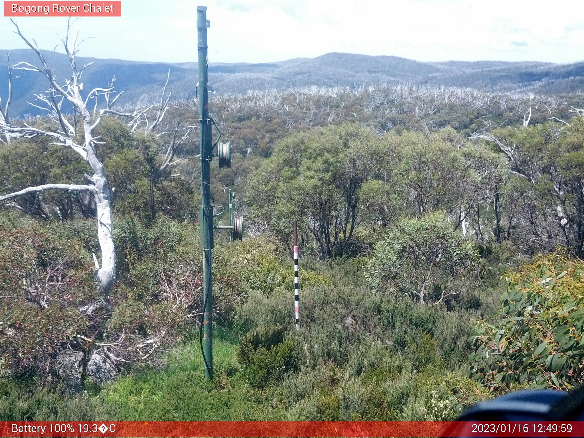 Bogong Web Cam 12:49pm Monday 16th of January 2023