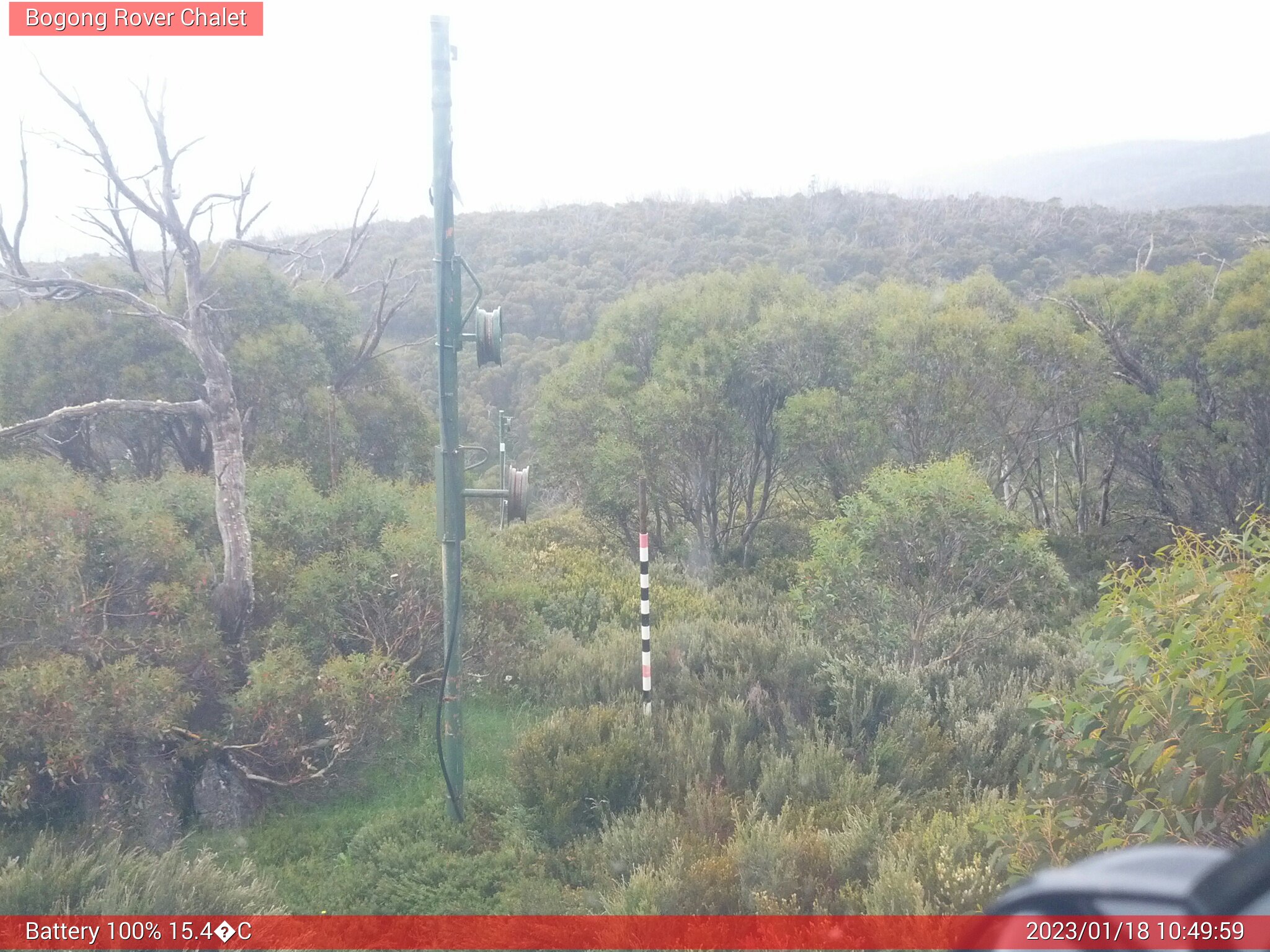 Bogong Web Cam 10:49am Wednesday 18th of January 2023