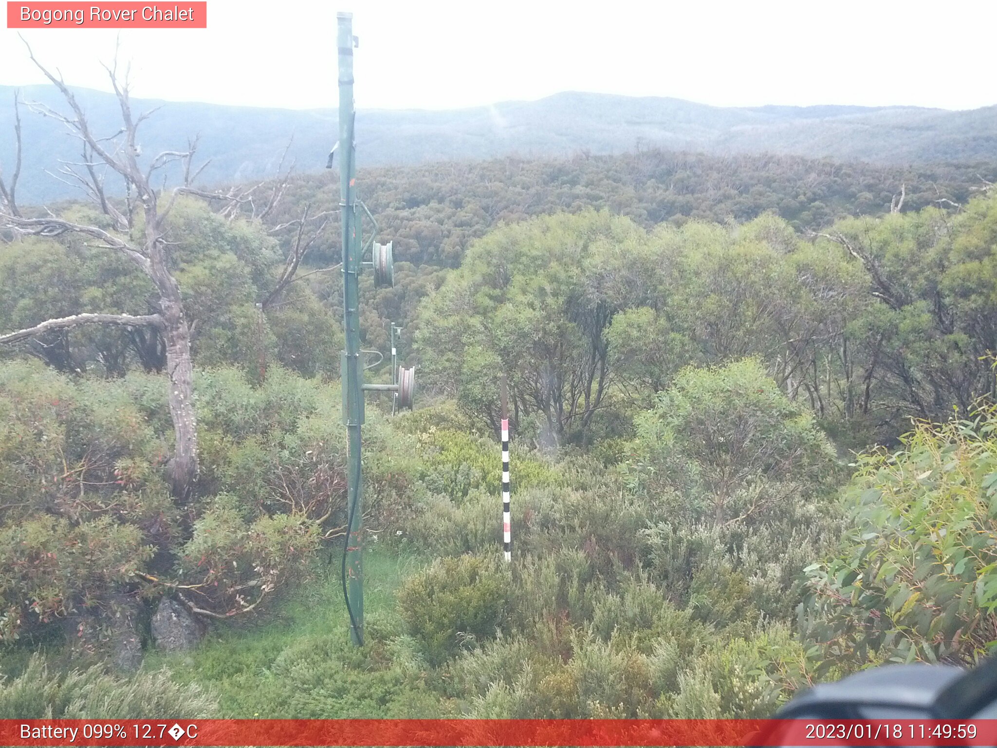 Bogong Web Cam 11:49am Wednesday 18th of January 2023