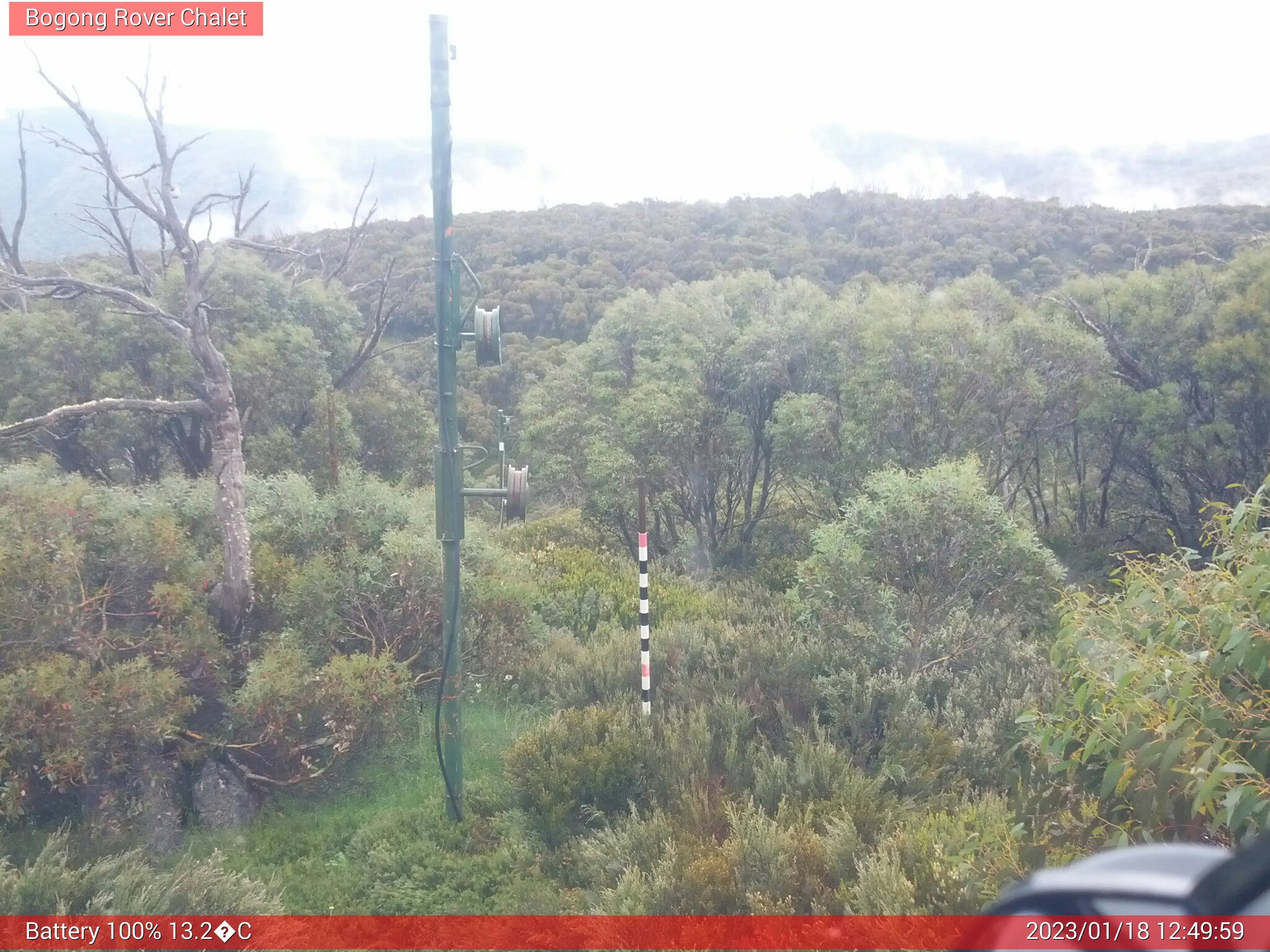 Bogong Web Cam 12:49pm Wednesday 18th of January 2023