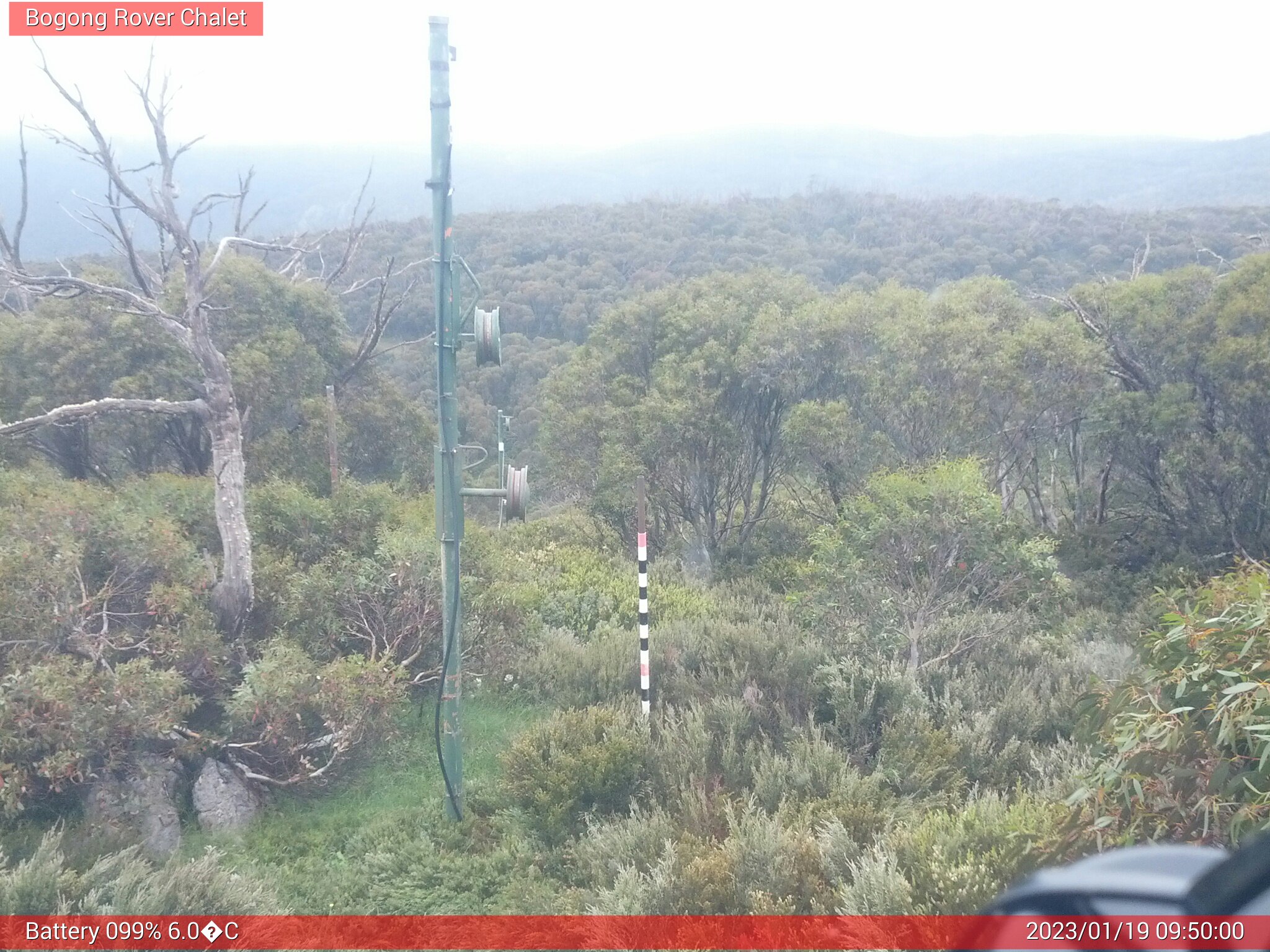 Bogong Web Cam 9:49am Thursday 19th of January 2023