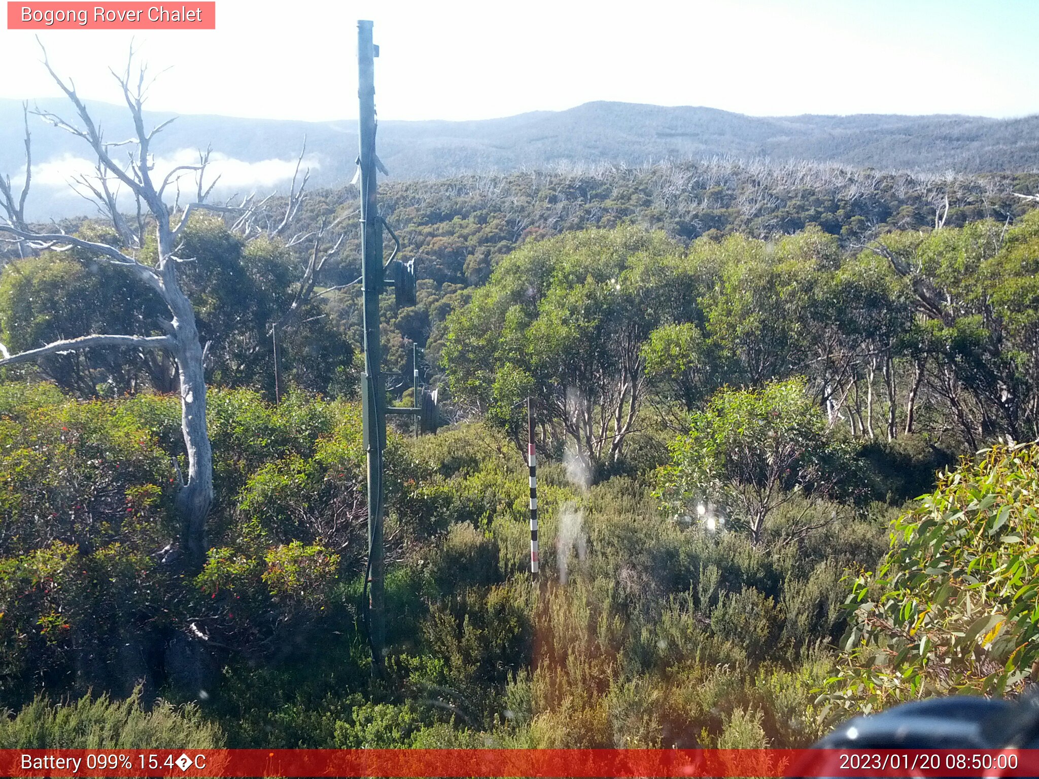 Bogong Web Cam 8:50am Friday 20th of January 2023