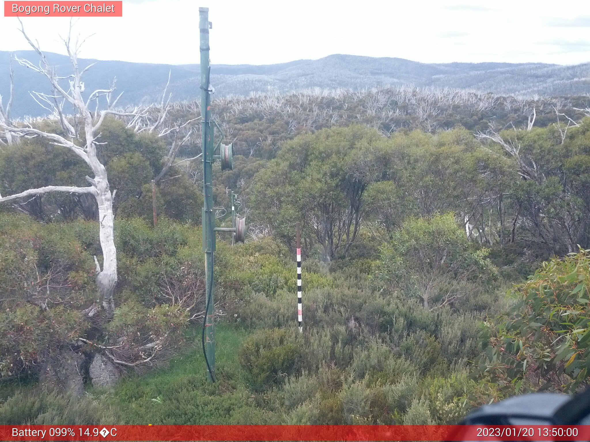 Bogong Web Cam 1:49pm Friday 20th of January 2023