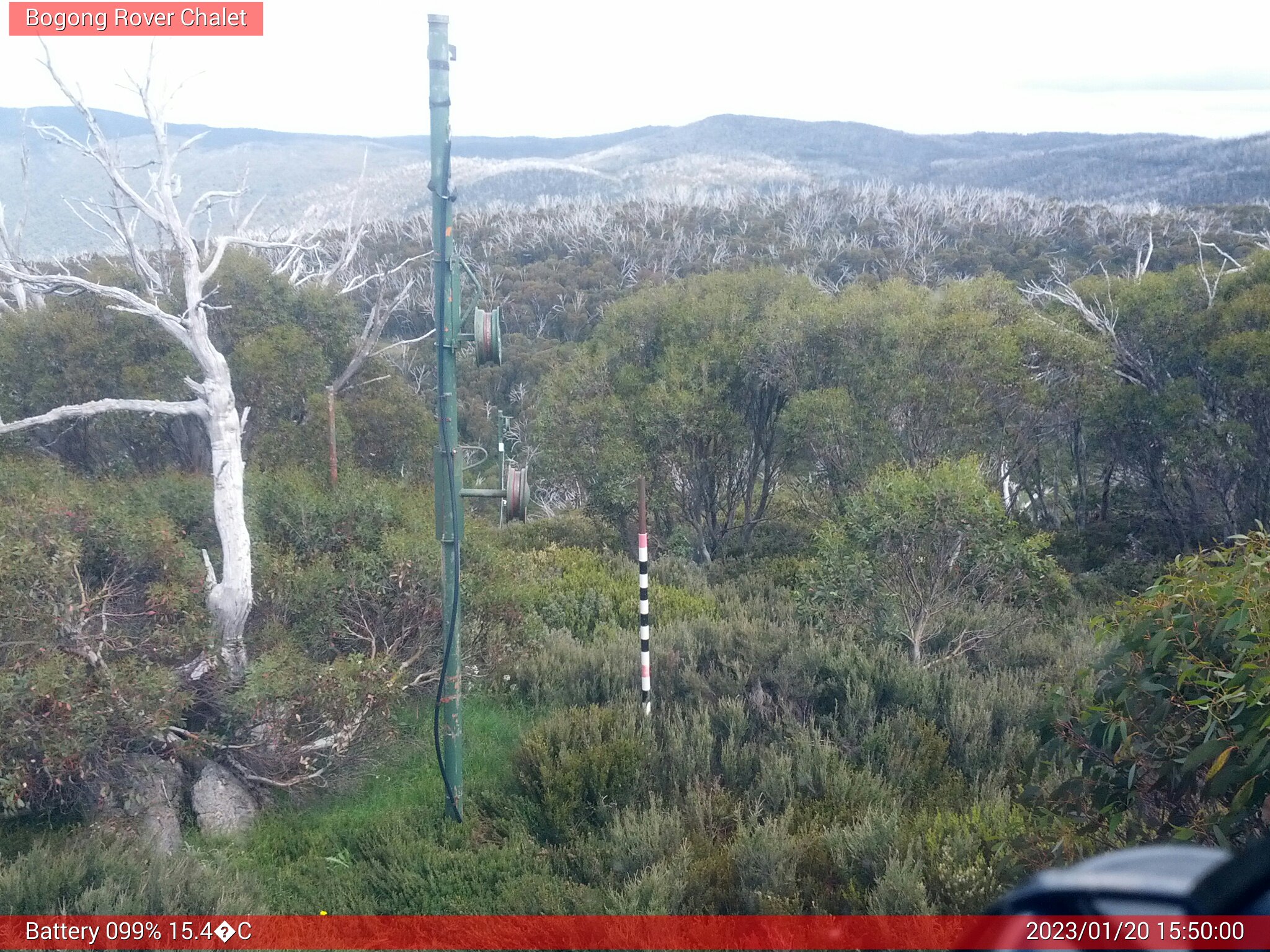 Bogong Web Cam 3:50pm Friday 20th of January 2023