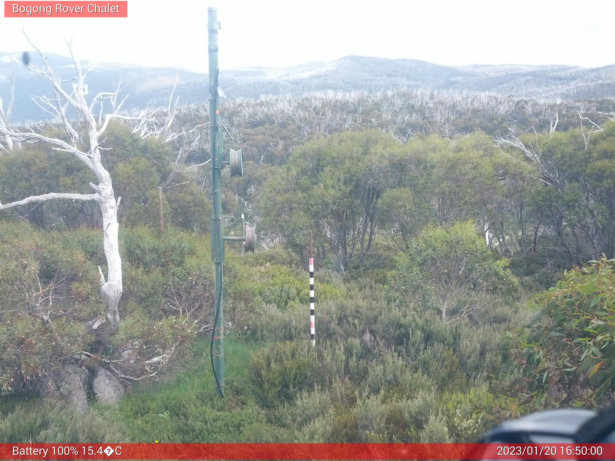 Bogong Web Cam 4:49pm Friday 20th of January 2023